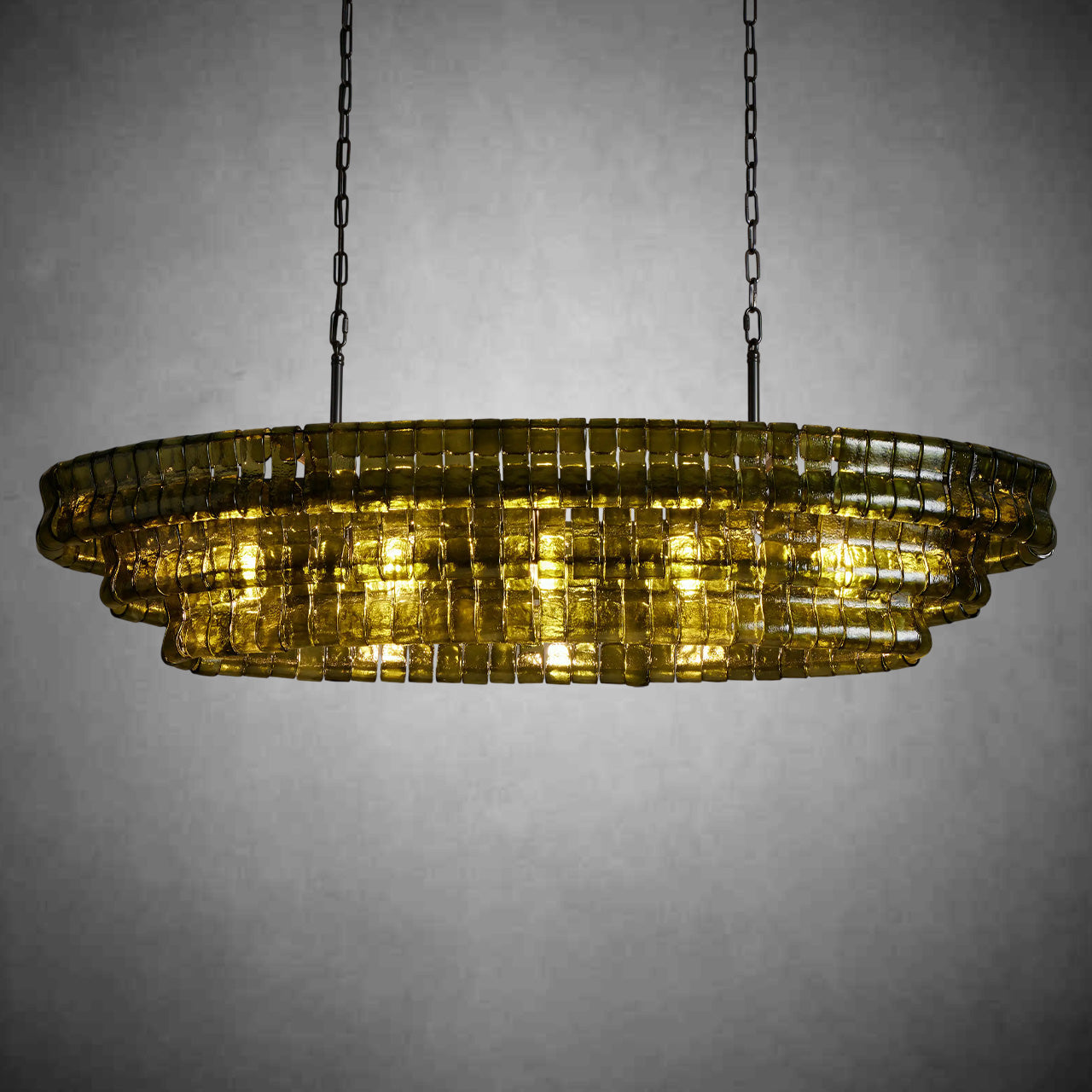 Ghiaccio Oval Chandelier