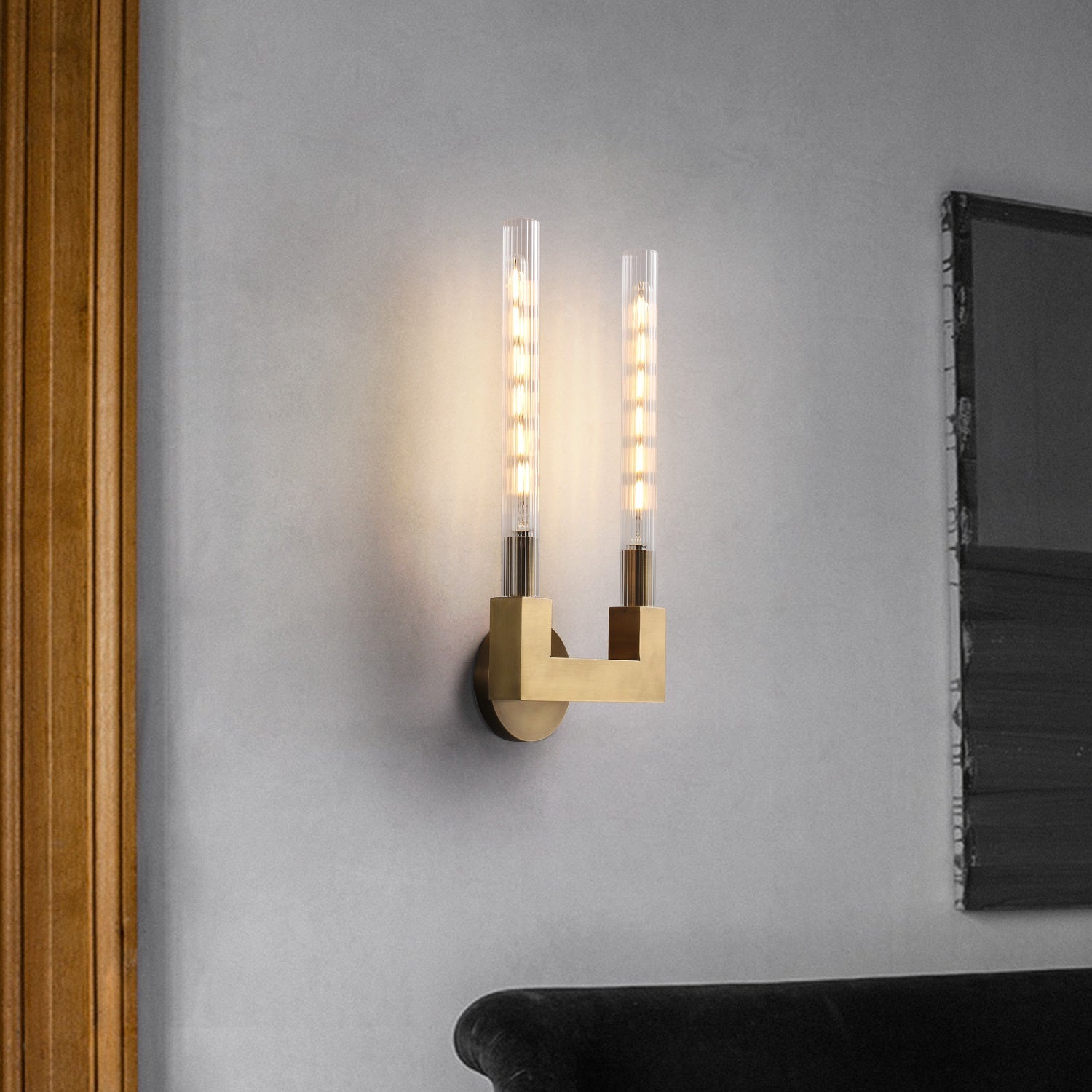 Caneluxe Double Sconce