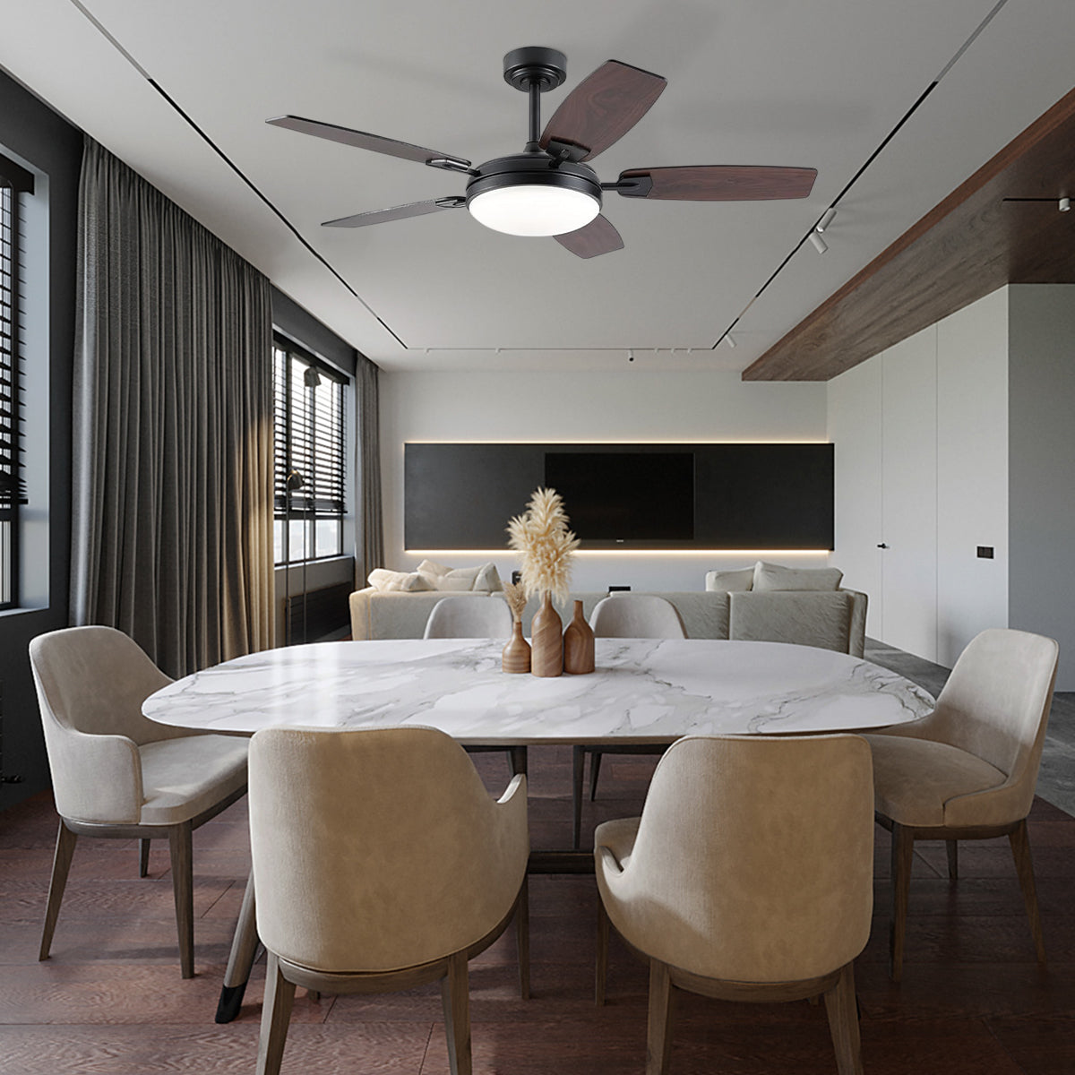 Zephyra Ceiling Fans with Lights 52"