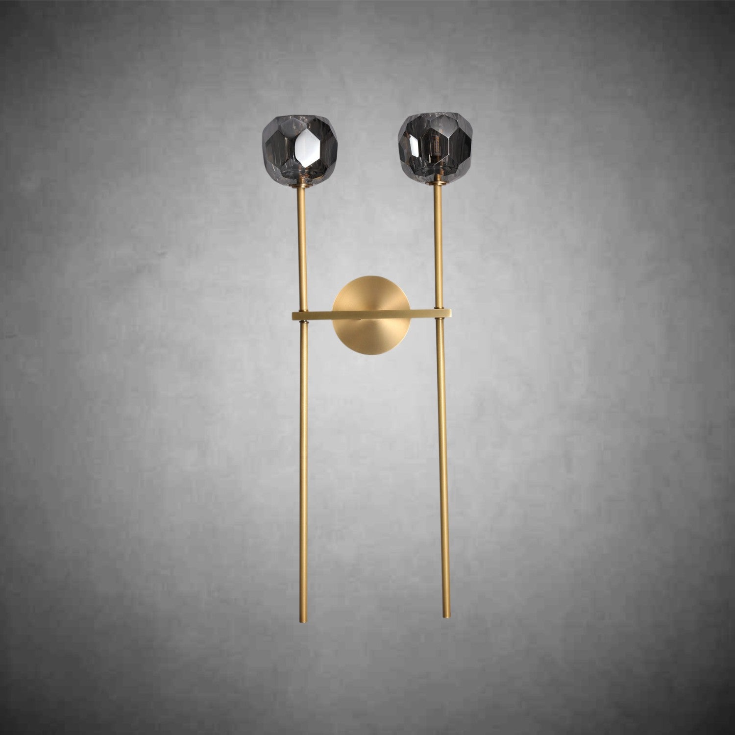 Bolura De Cristal Glass Grand Double Sconce