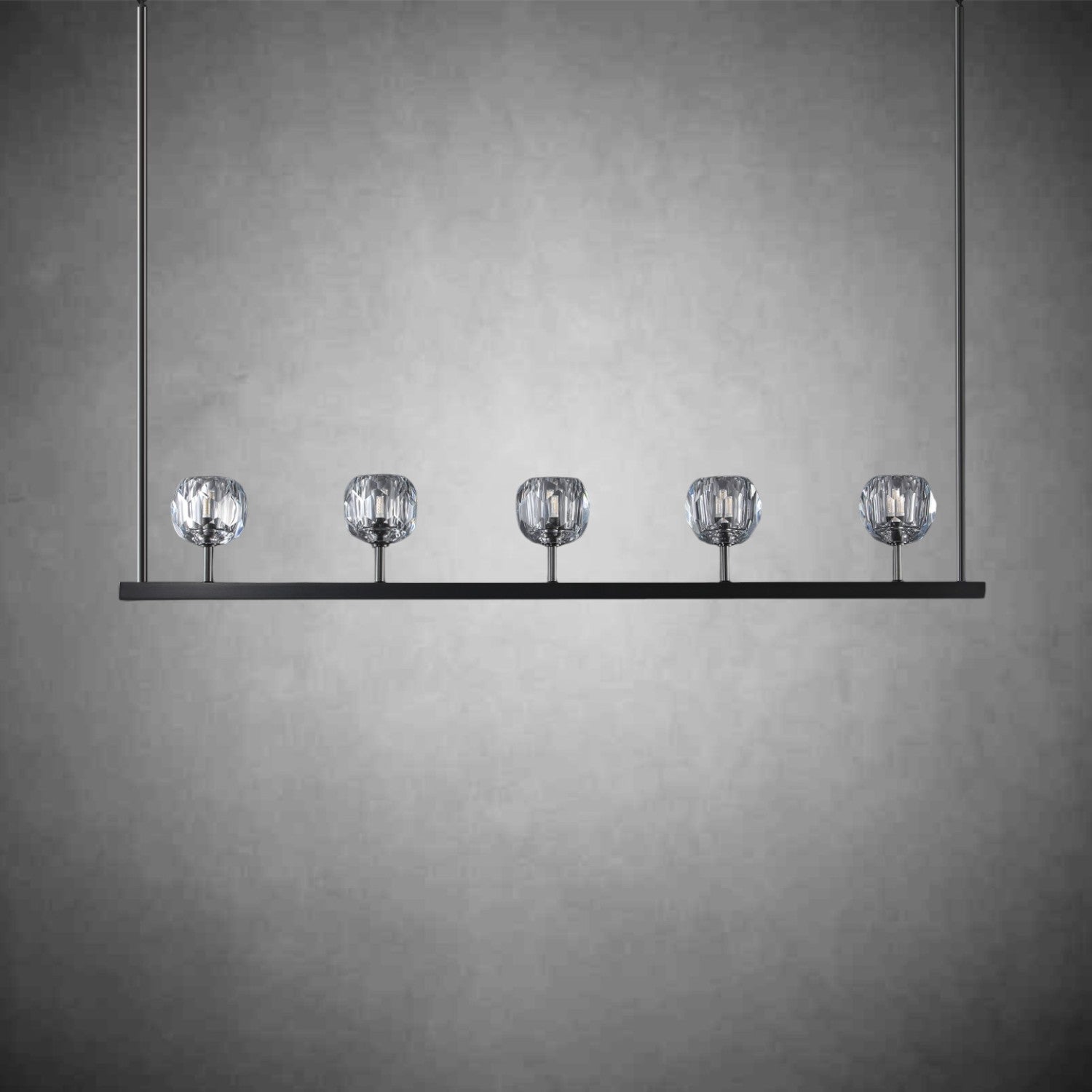 Bolura Crystal Ball Linear Chandelier