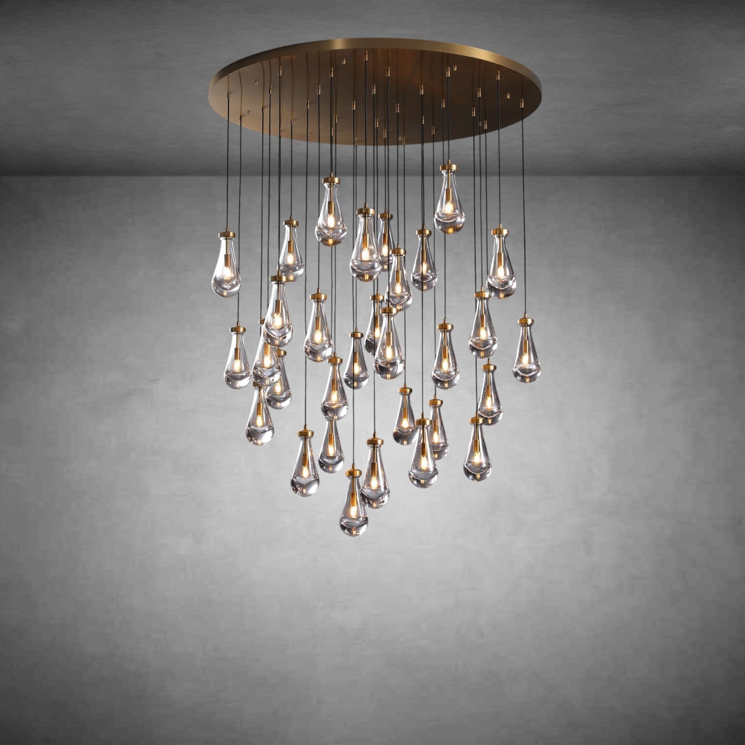 Raindrop Round Chandelier