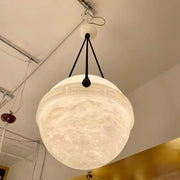 Modern Luxury Alabaster Globe Pendant Light