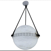 Modern Luxury Alabaster Globe Pendant Light