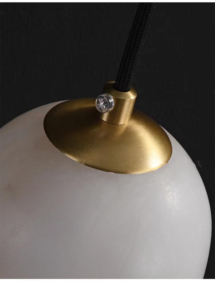 Louise Modern Alabaster Wall Sconce with Brass Finish