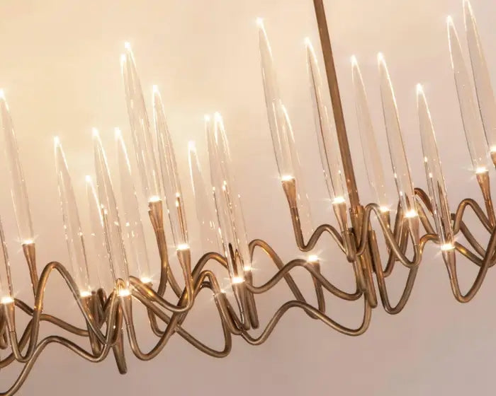 Pezzo Crystal Round Chandelier D33'' 47'' 55''
