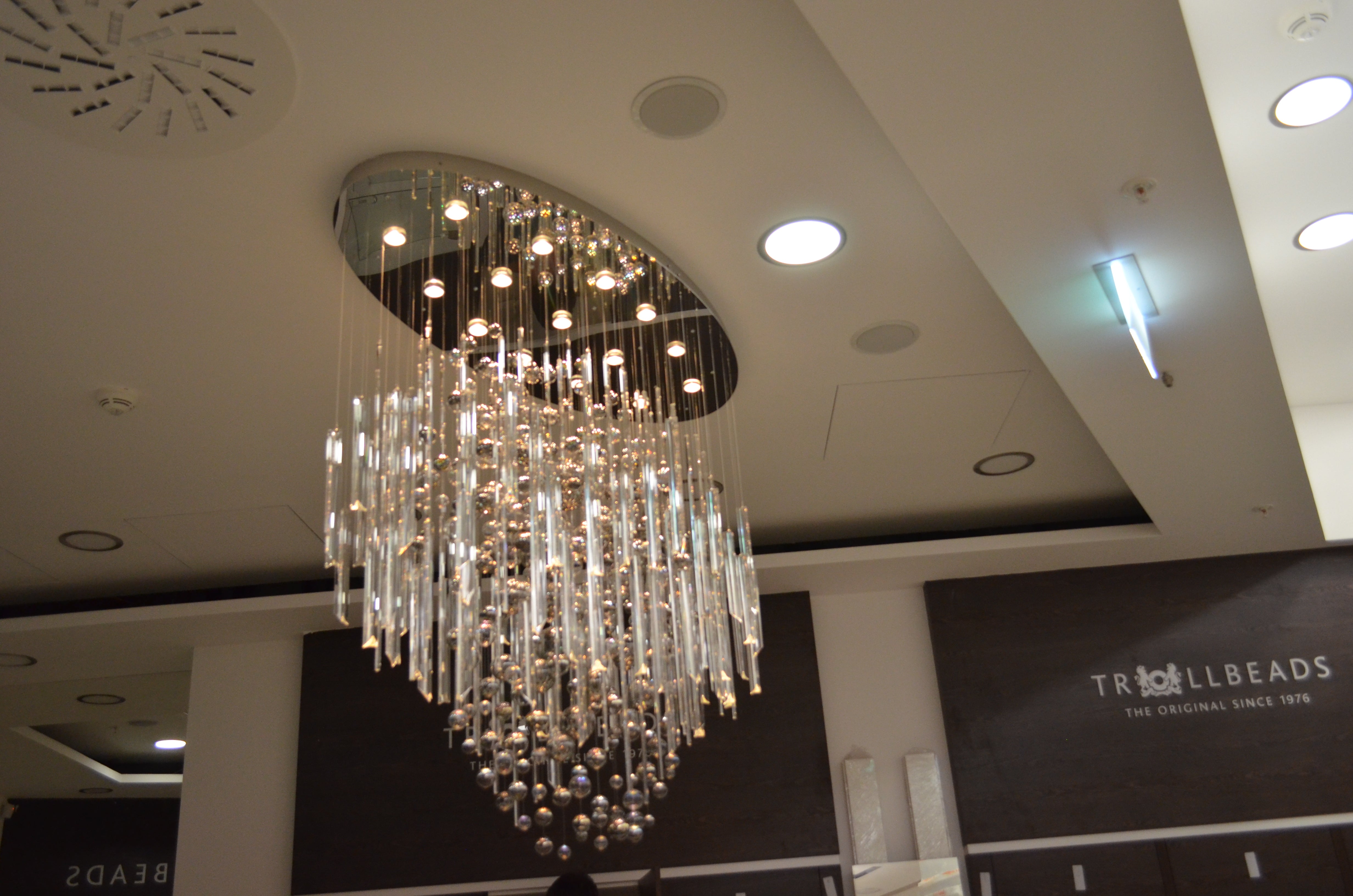 59'' Oval Chandelier for Dining Room Big Modern Glass Bubble Chandelier