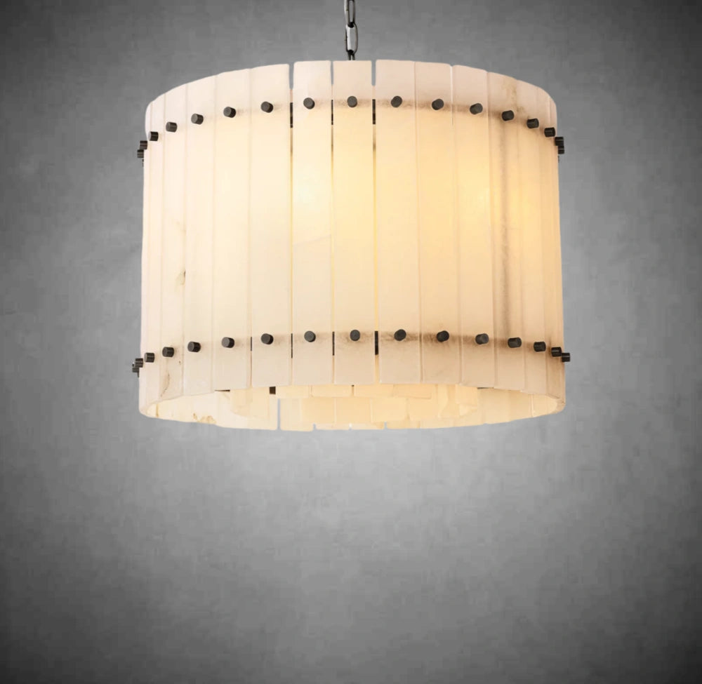 Marcus Alabaster Round Chandelier