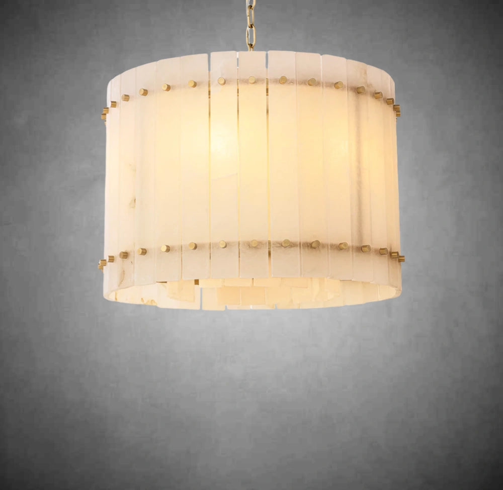 Marcus Alabaster Round Chandelier