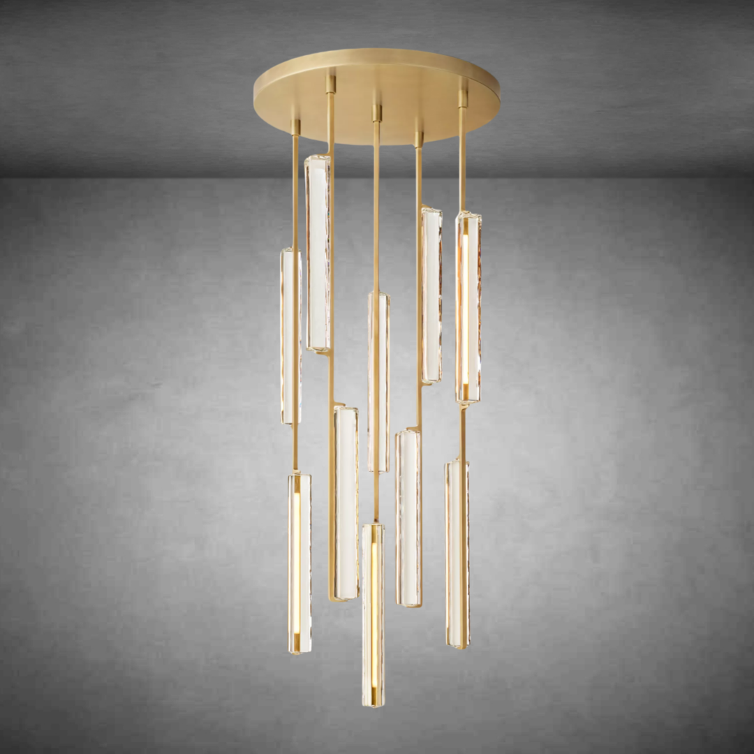 Aurivox Crystal Round Chandelier