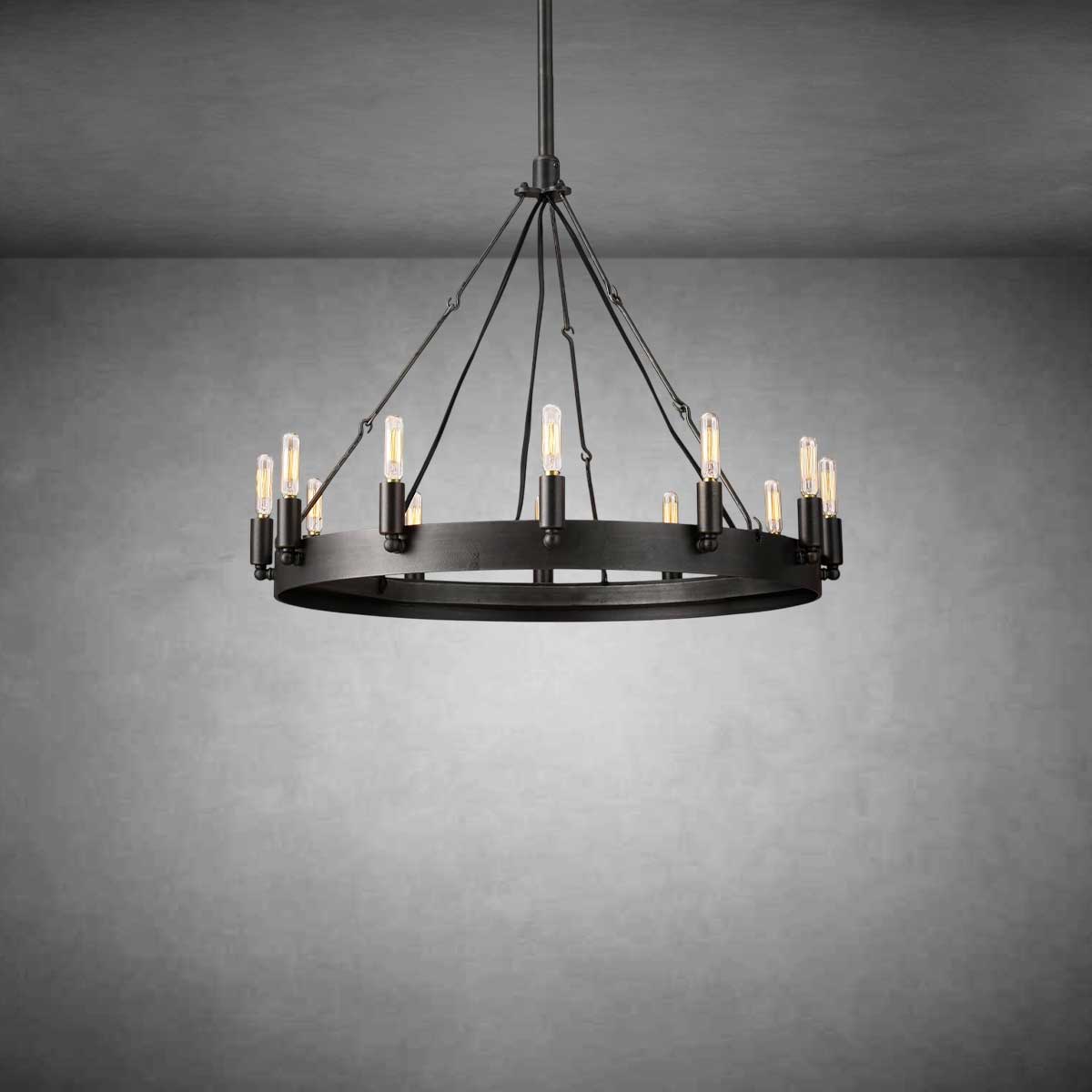 Coviro Round Outdoor Chandelier