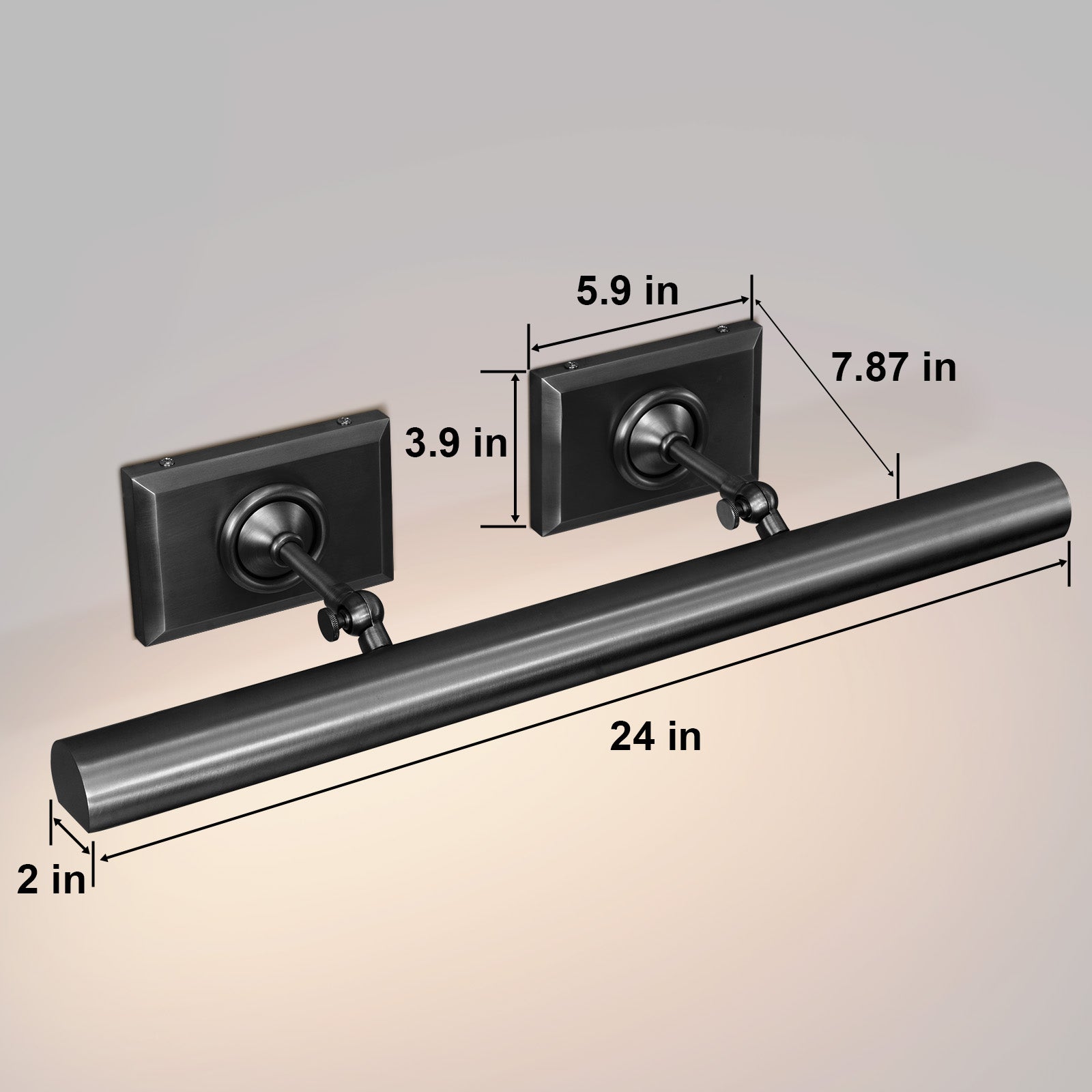 Picture Light for Wall, Brass Hardwired Picture Frame Light