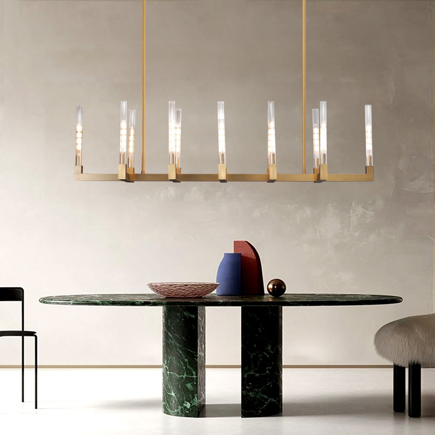Caneluxe Linear Chandelier