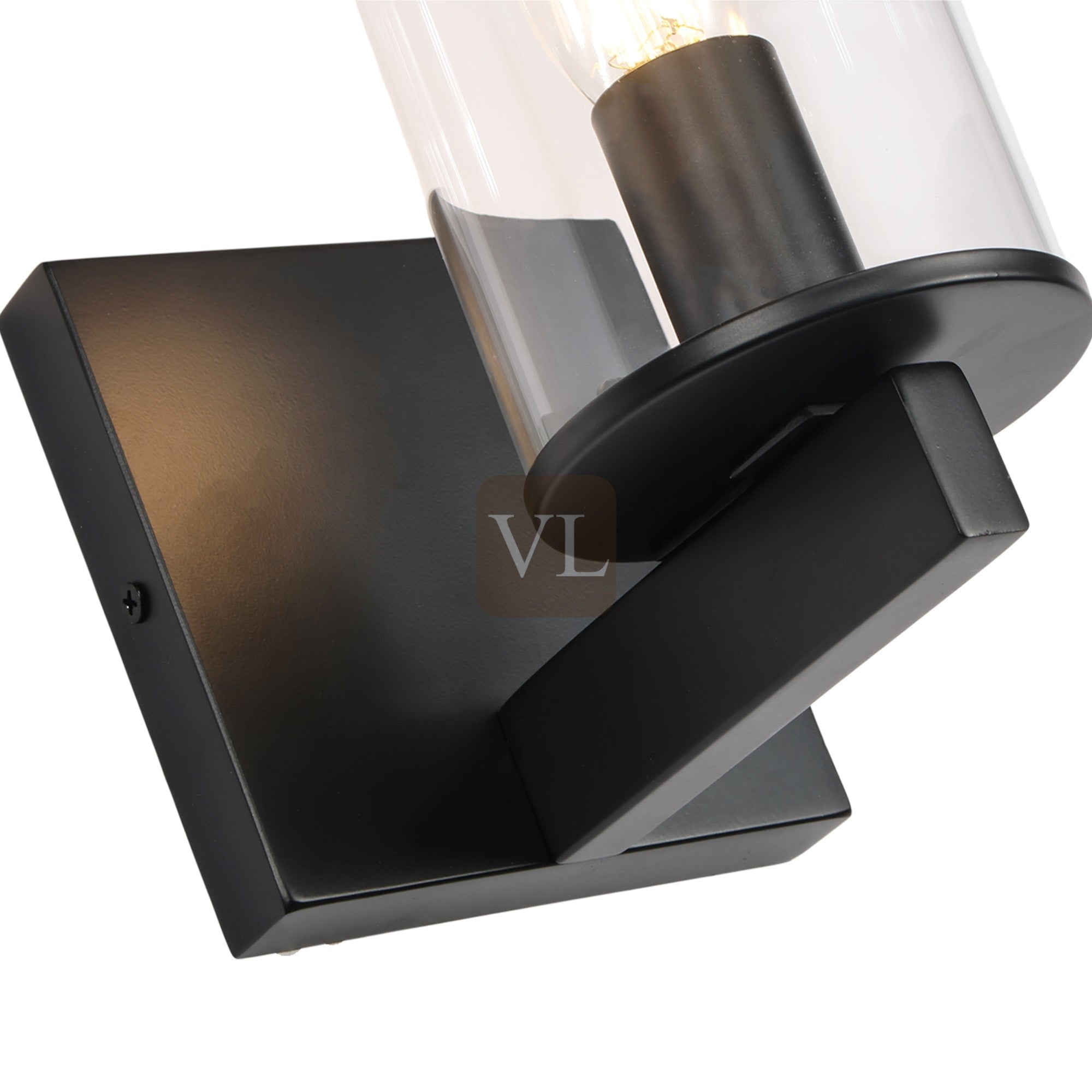 Modern Metal & Glass Wall Sconc