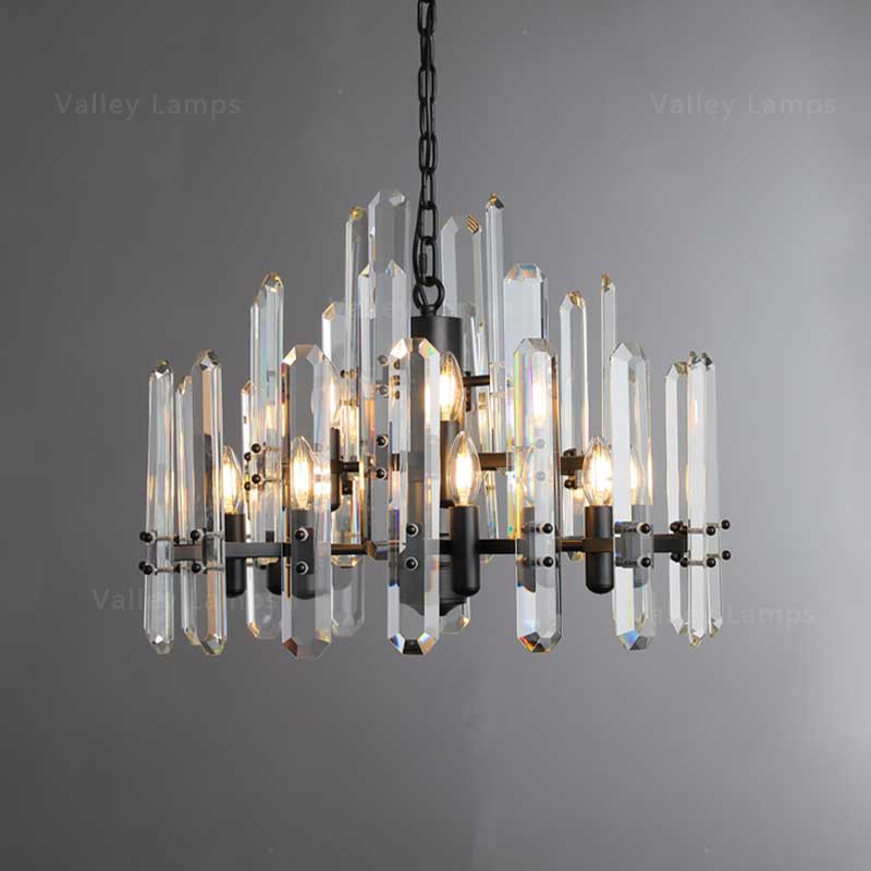 Belvoir Crystal Round Chandelier 24"