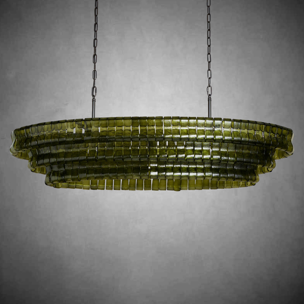 Ghiaccio Oval Chandelier