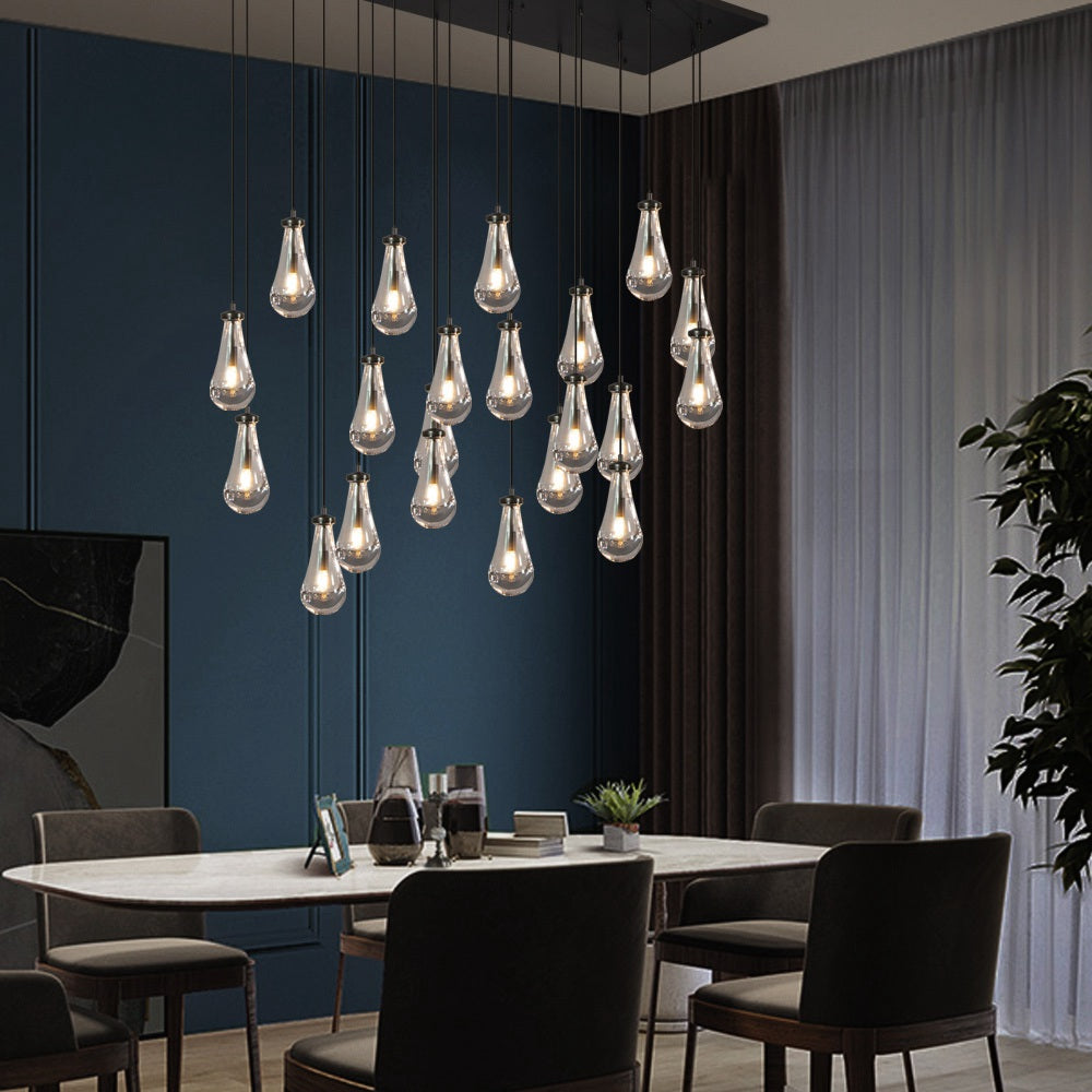 Raindrop Rectangular Chandelier