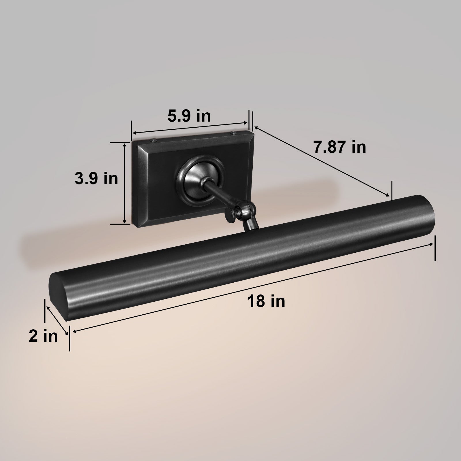 Picture Light for Wall, Brass Hardwired Picture Frame Light