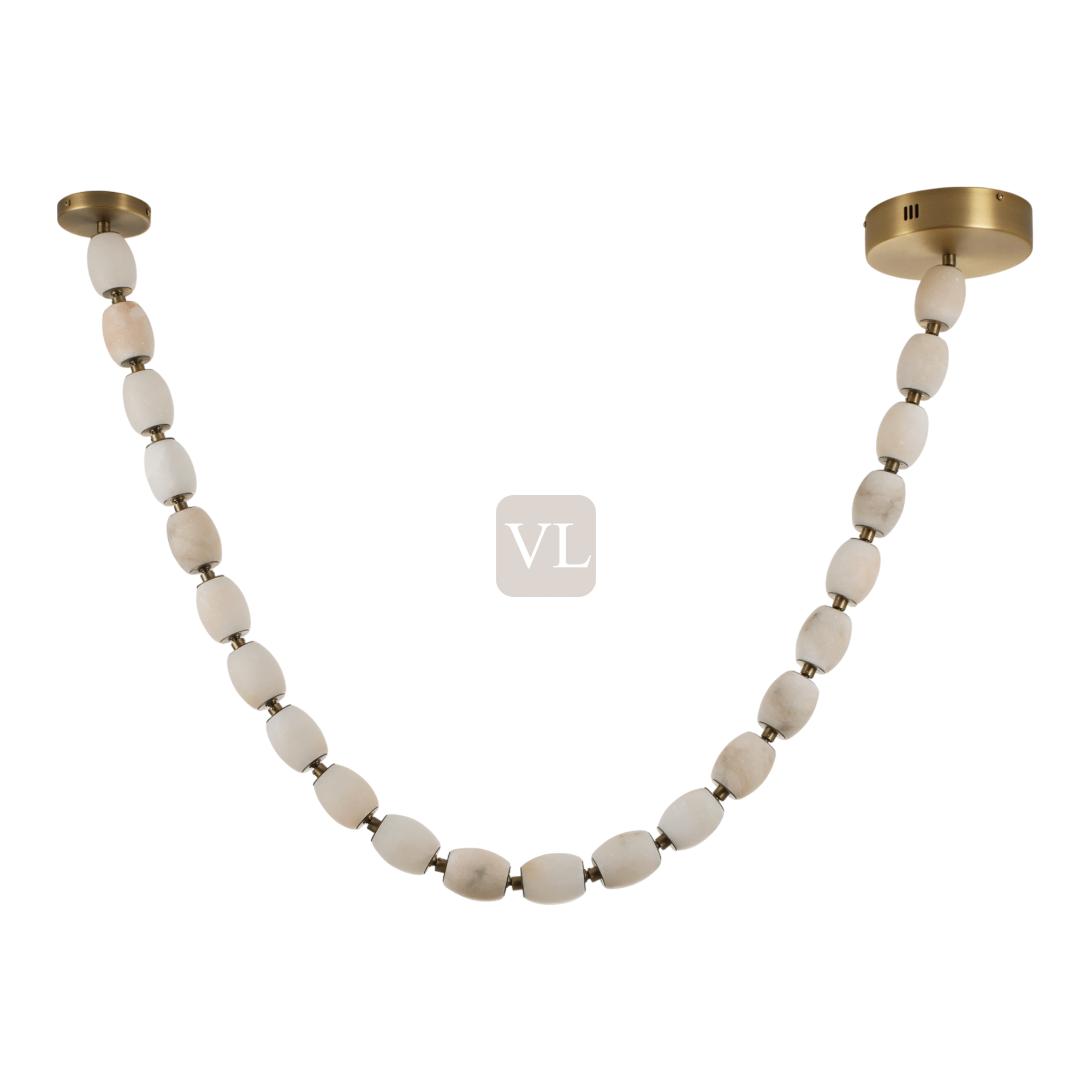 Alabaster Bead LED Pendant Light