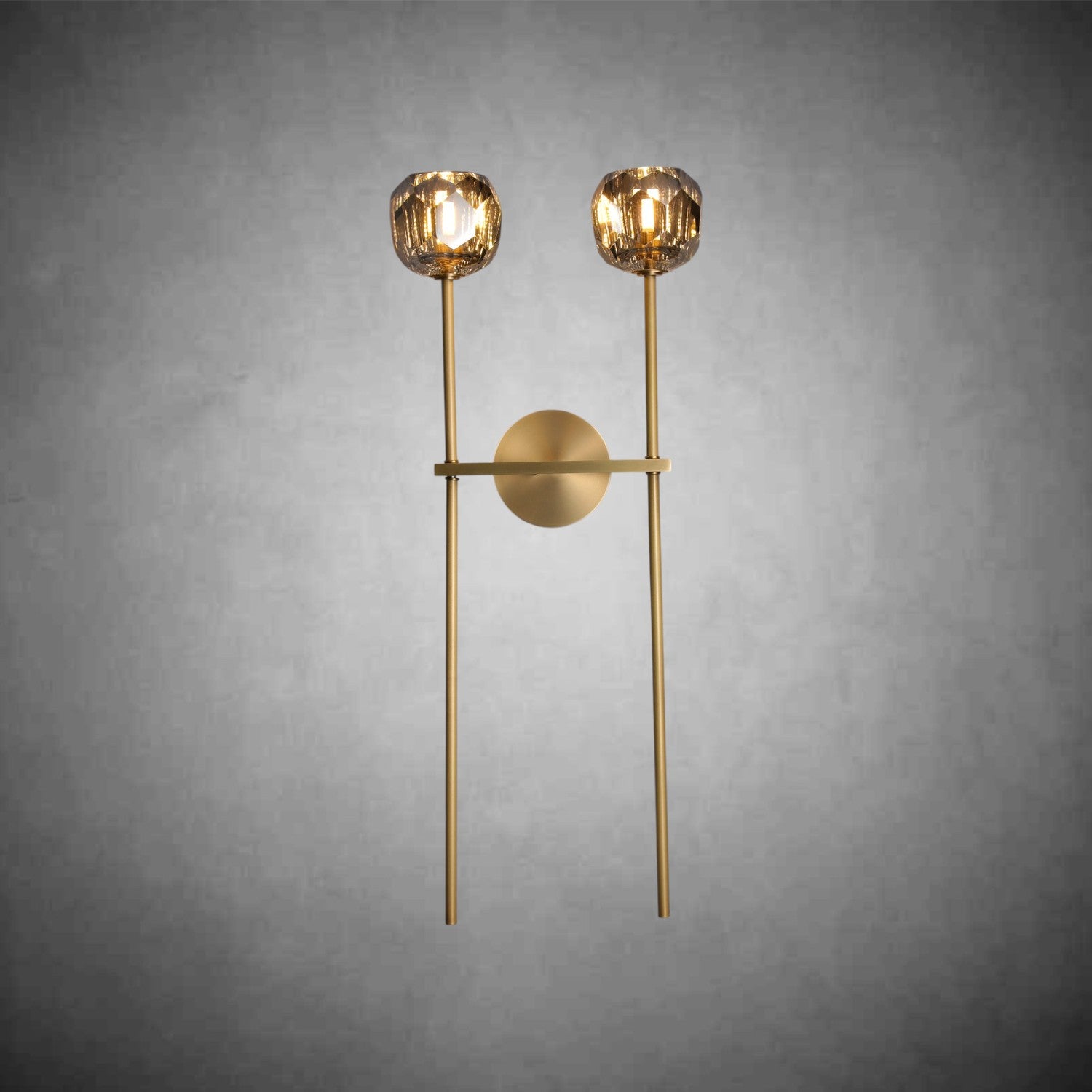 Bolura De Cristal Glass Grand Double Sconce