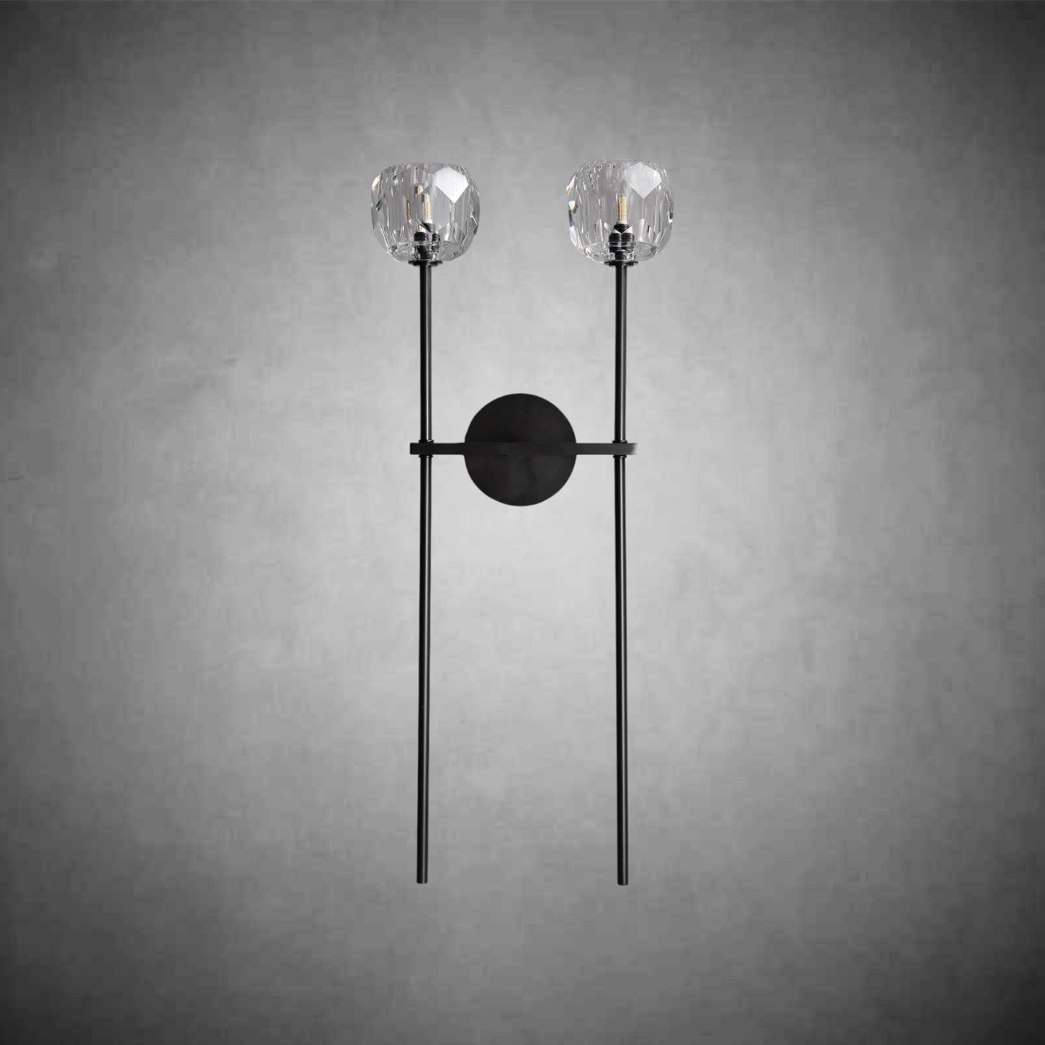 Bolura De Cristal Glass Grand Double Sconce
