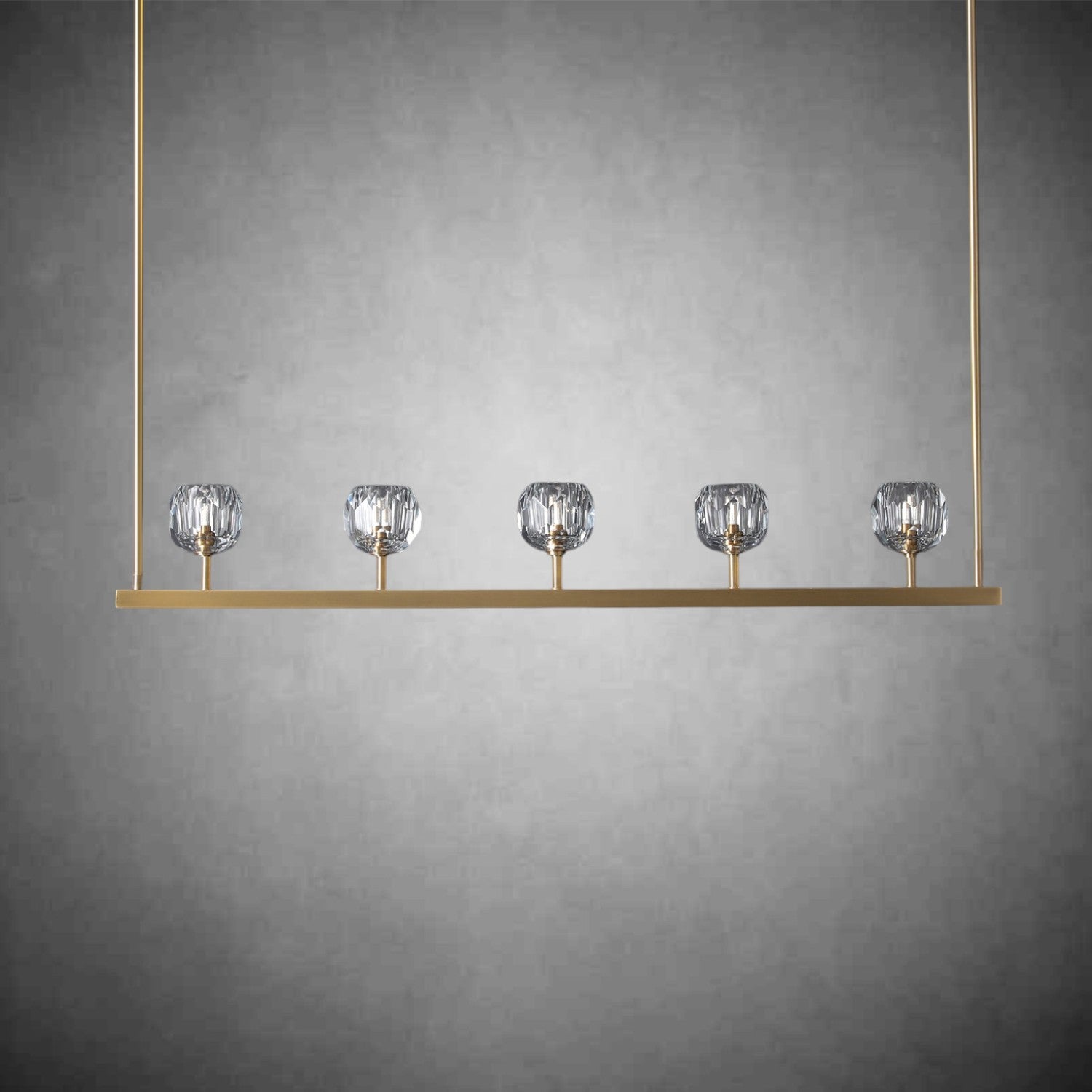 Bolura Crystal Ball Linear Chandelier