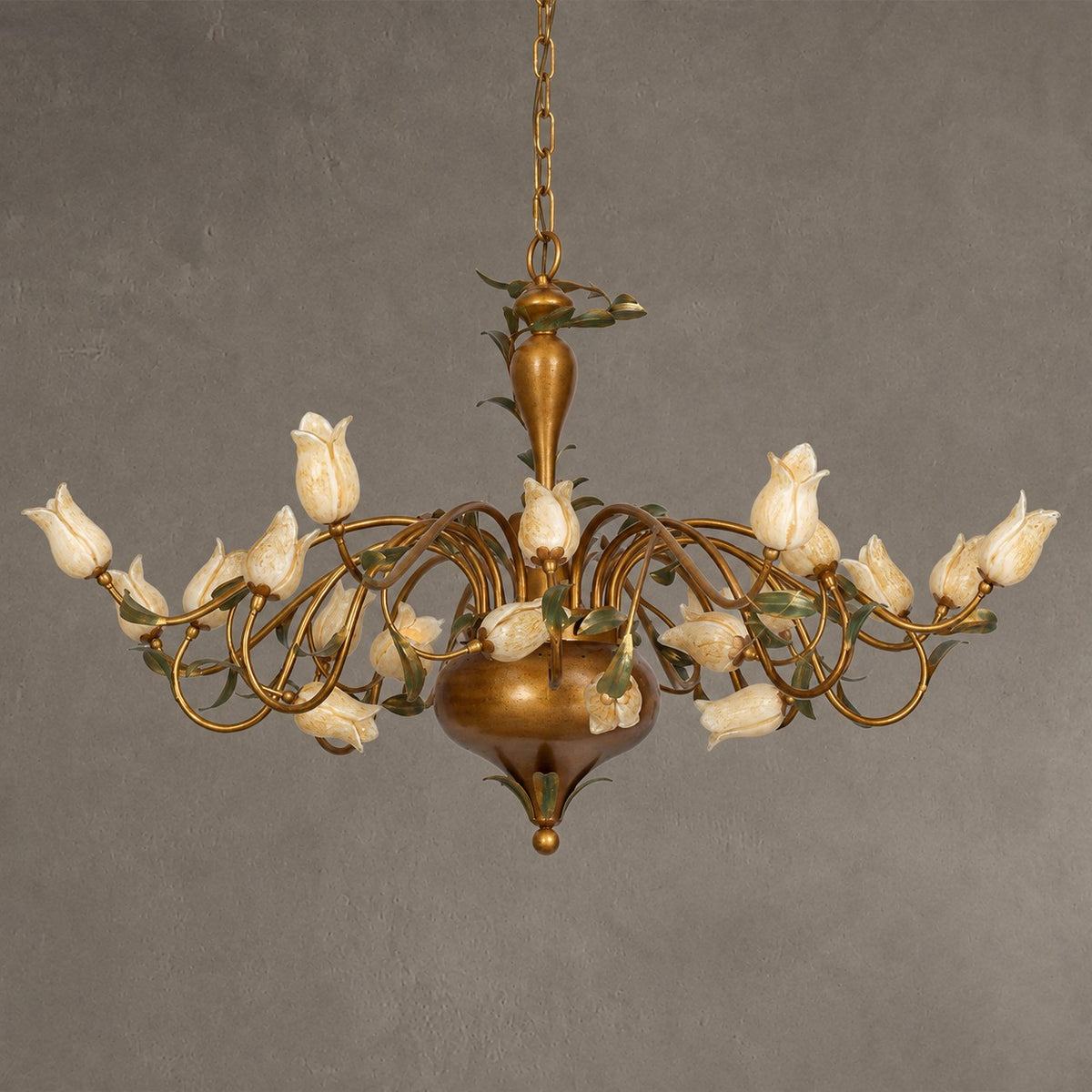 European Country Style Creative Beautiful Vintage Tulip Flower Chandelier for Dining Room Bedroom Living Room Kids Room