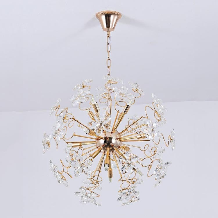 Spherical Bouquet Crystal Pendant