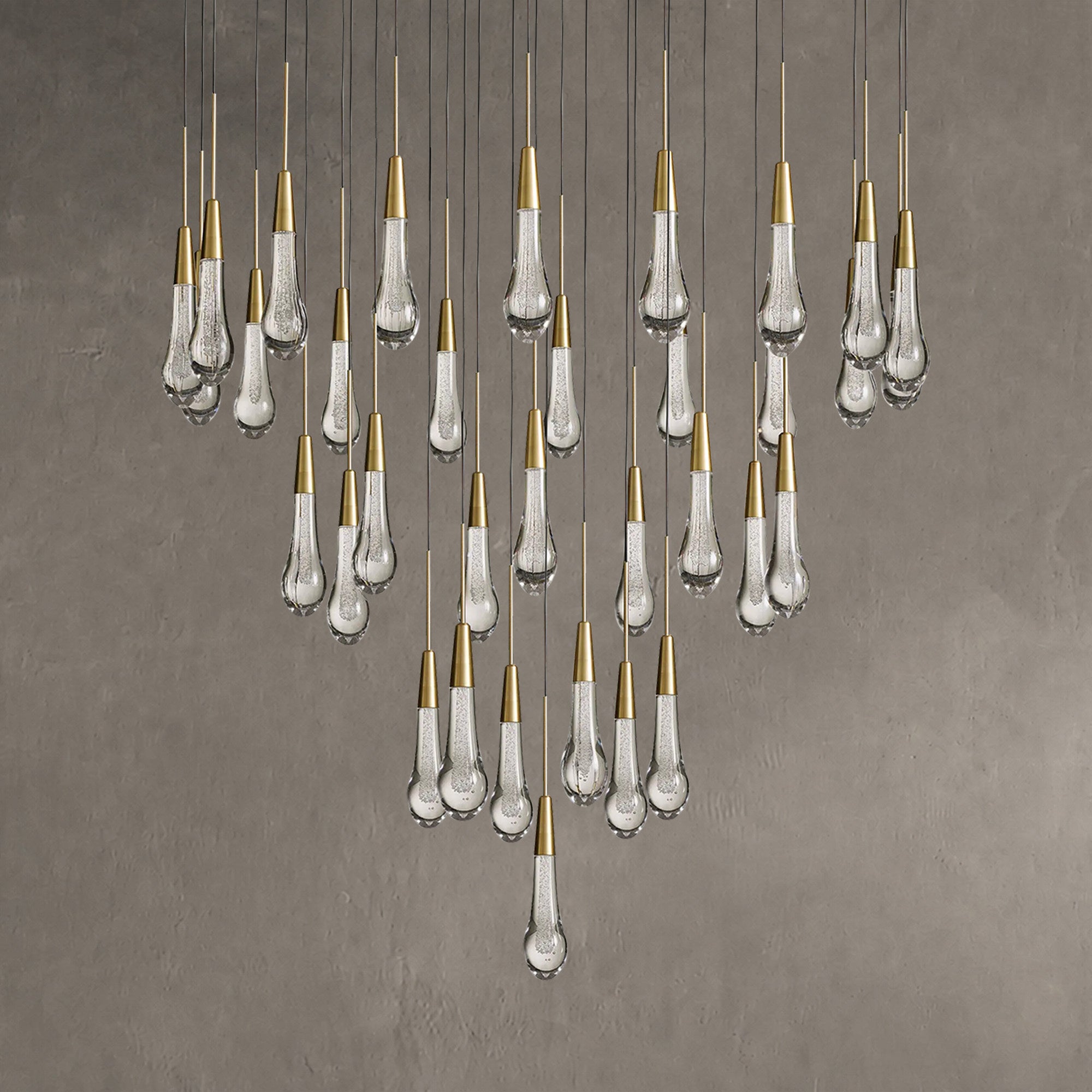 Soltaire Round Chandelier 17" 24" 36“ 58“