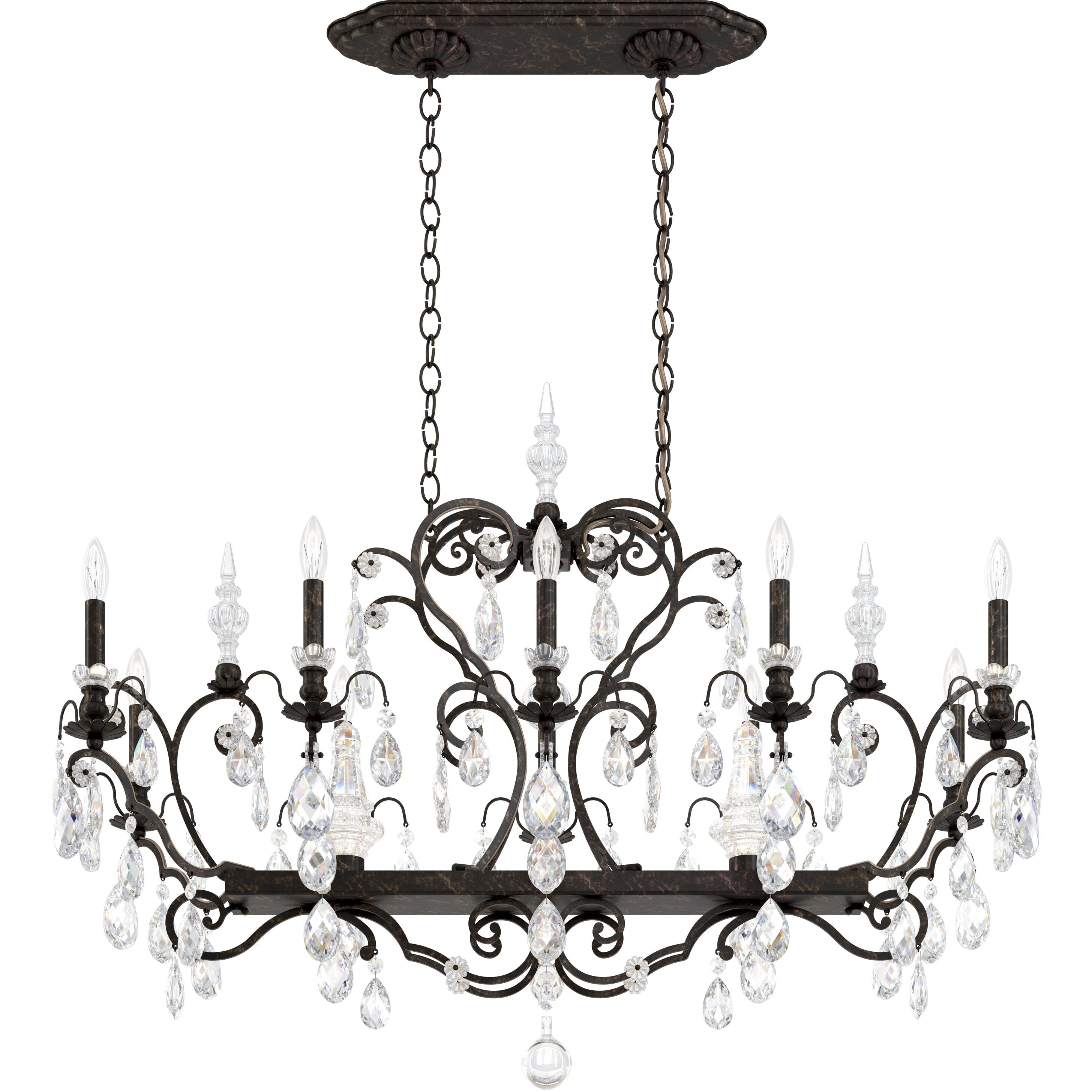 Lustre en cristal Renaissance 46"