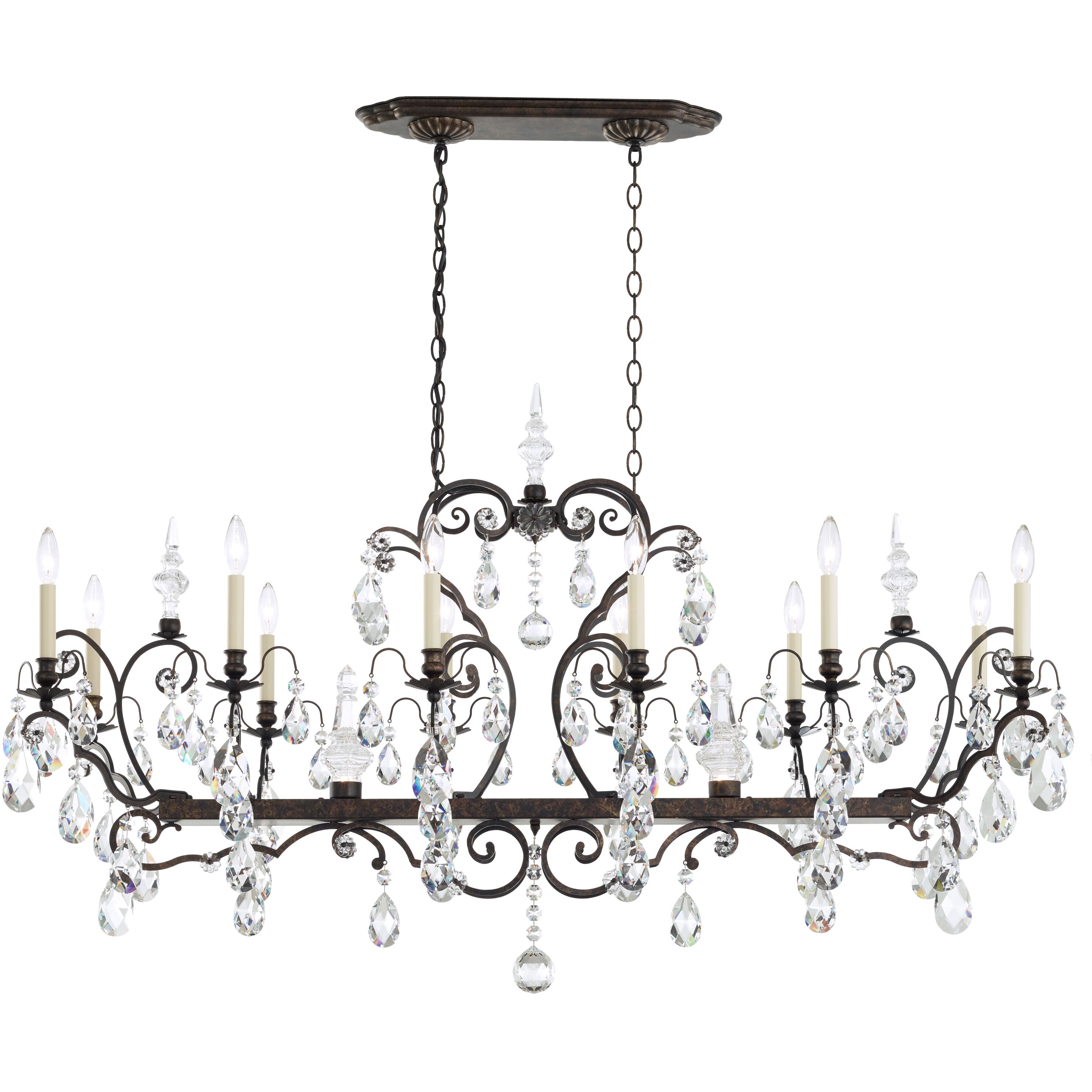 Lustre en cristal Renaissance 56"