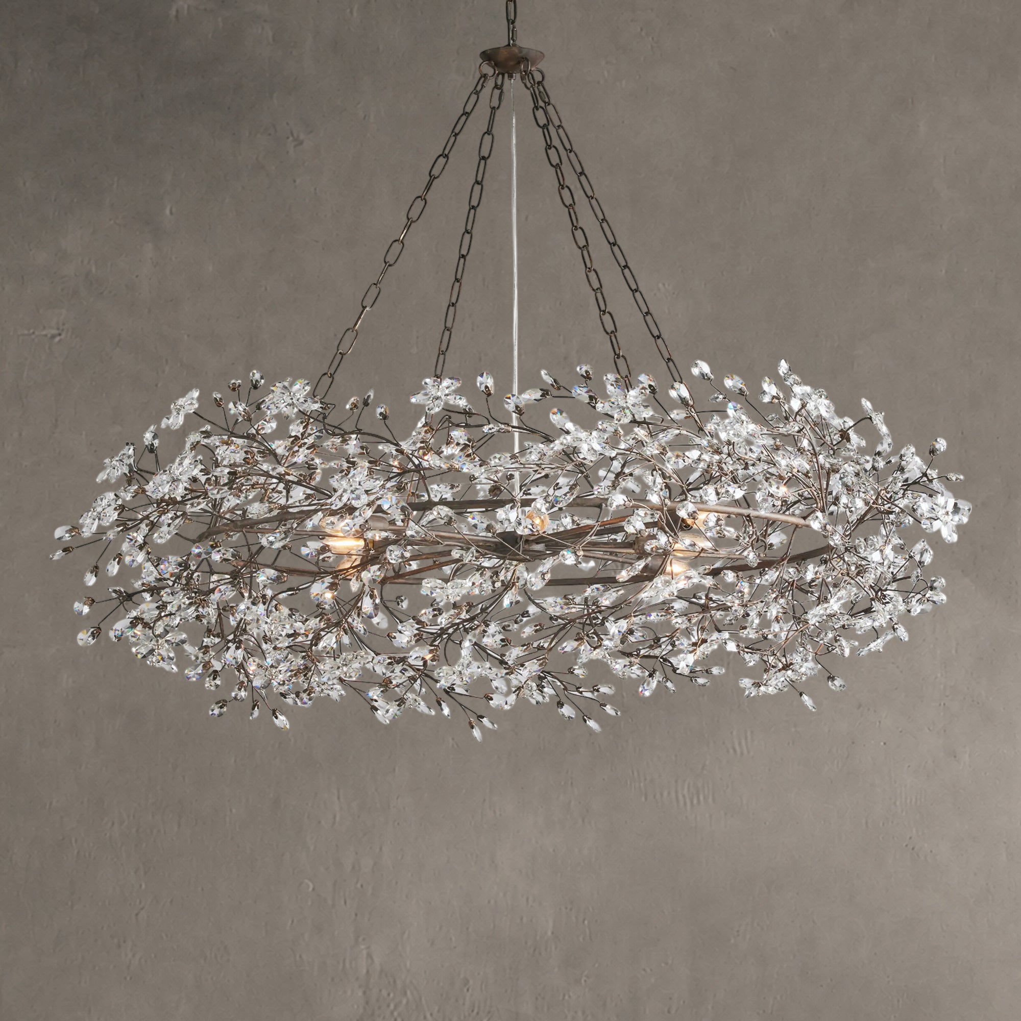 Fiore Crown Chandelier 39" 48" 60"