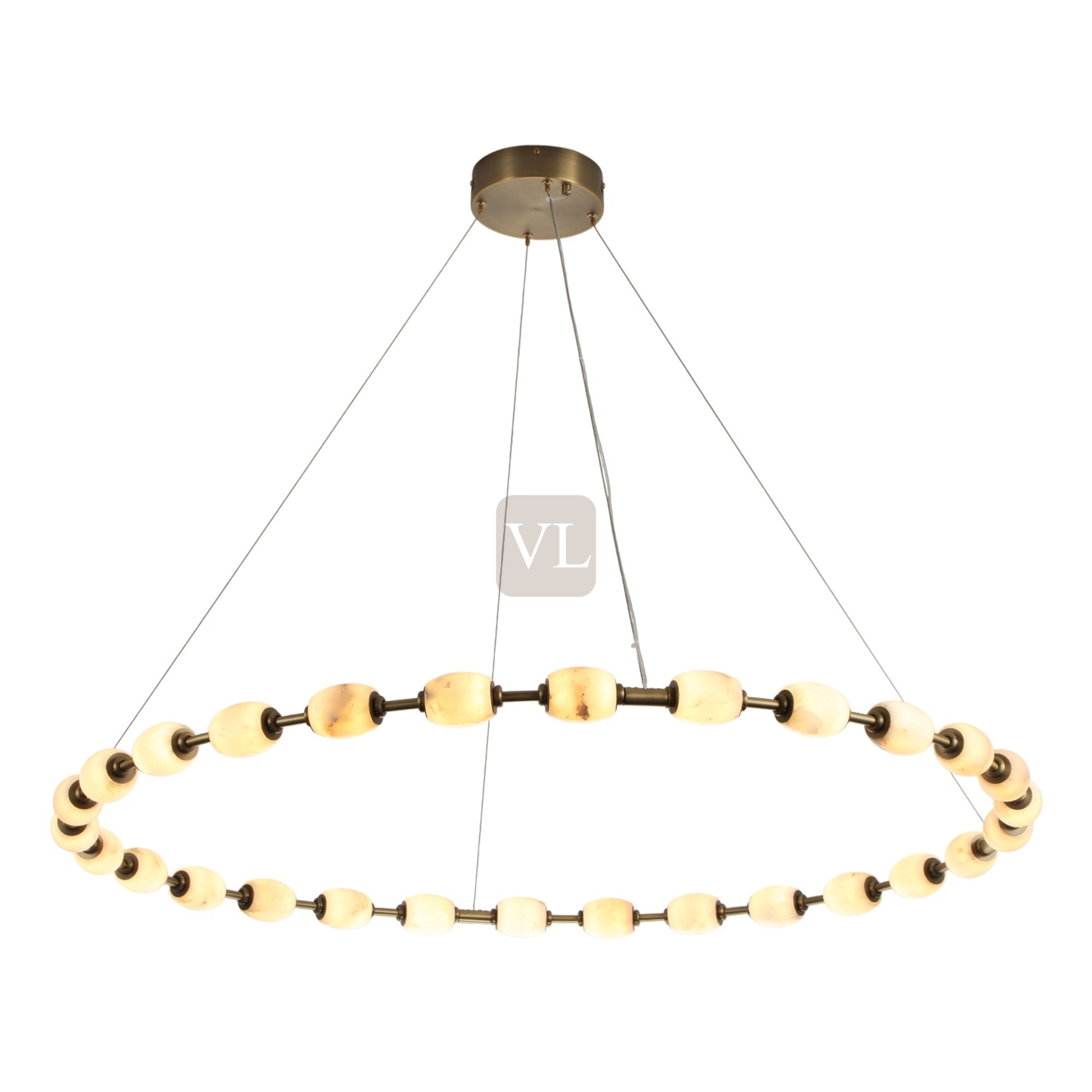 Alabaster Bead LED Pendant Light