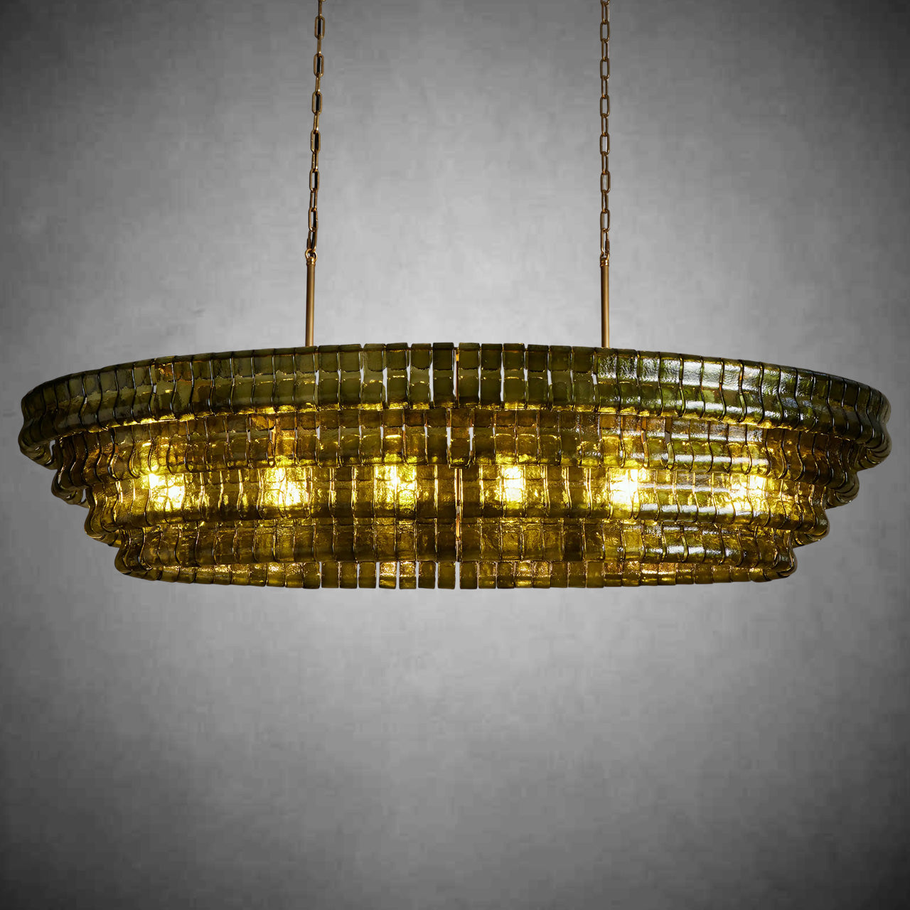 Ghiaccio Oval Chandelier