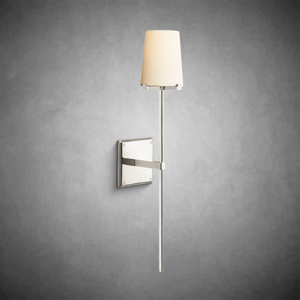 Paurielle Fabric Shade Torch Sconce