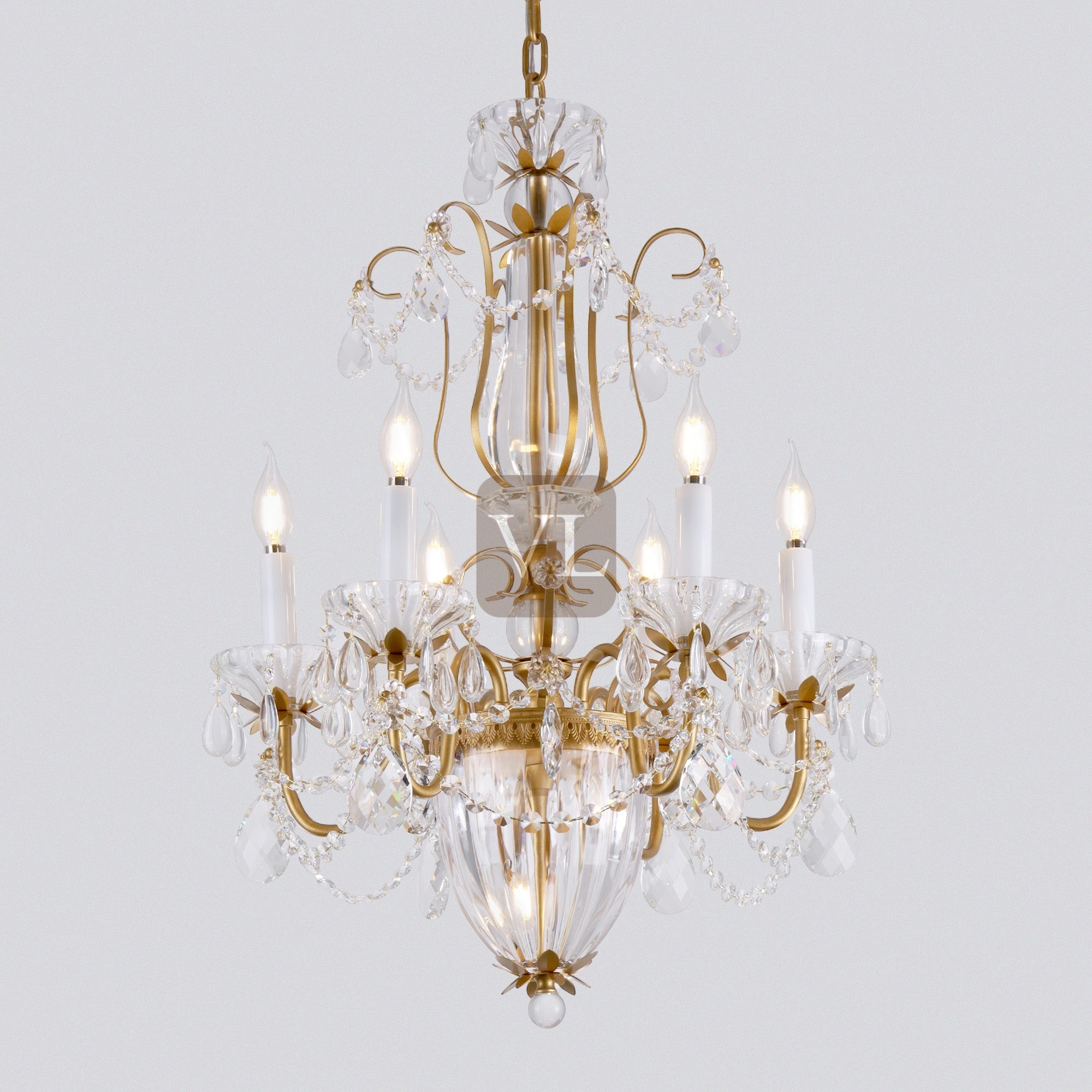 Victorian Crystal Chandelier