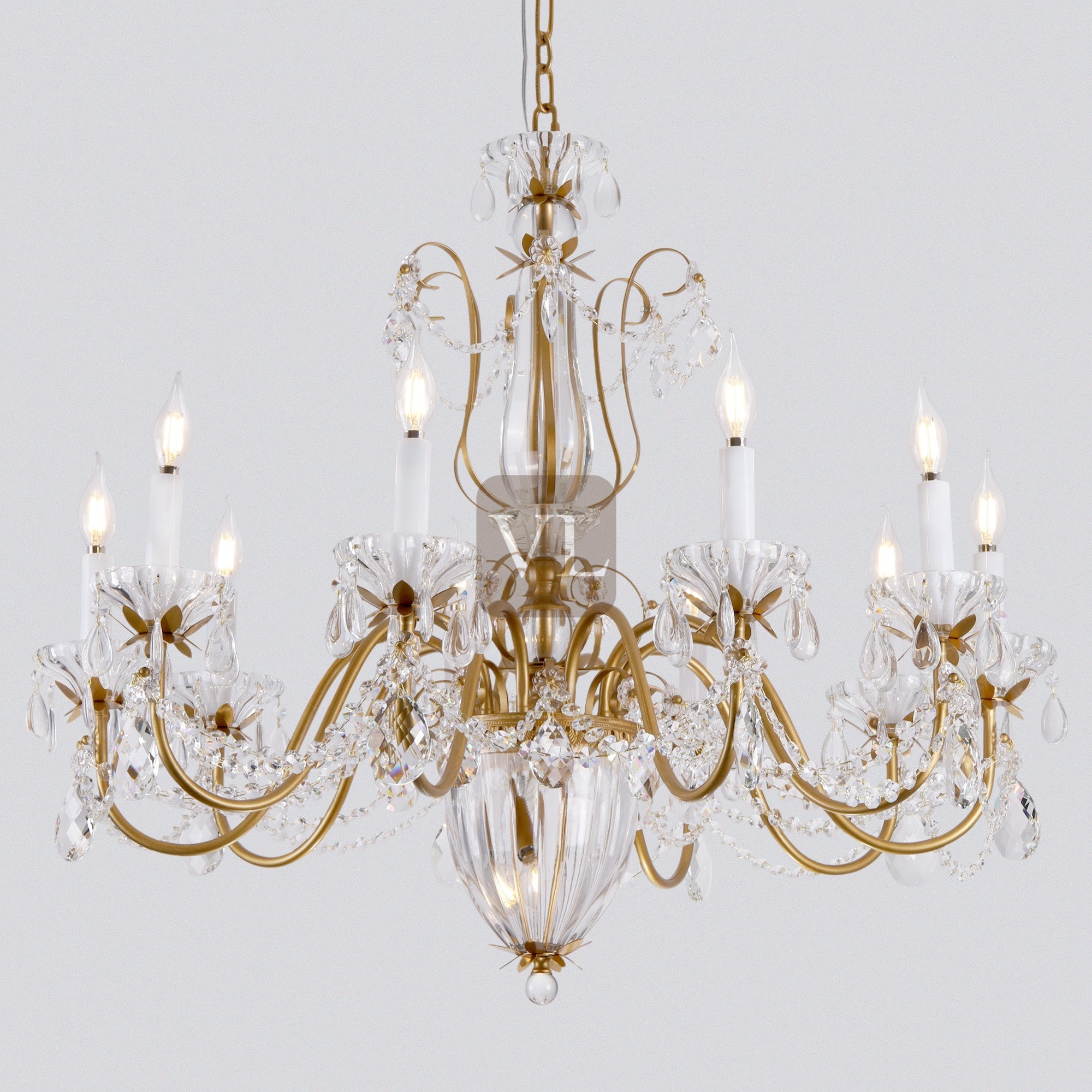 Victorian Crystal Chandelier