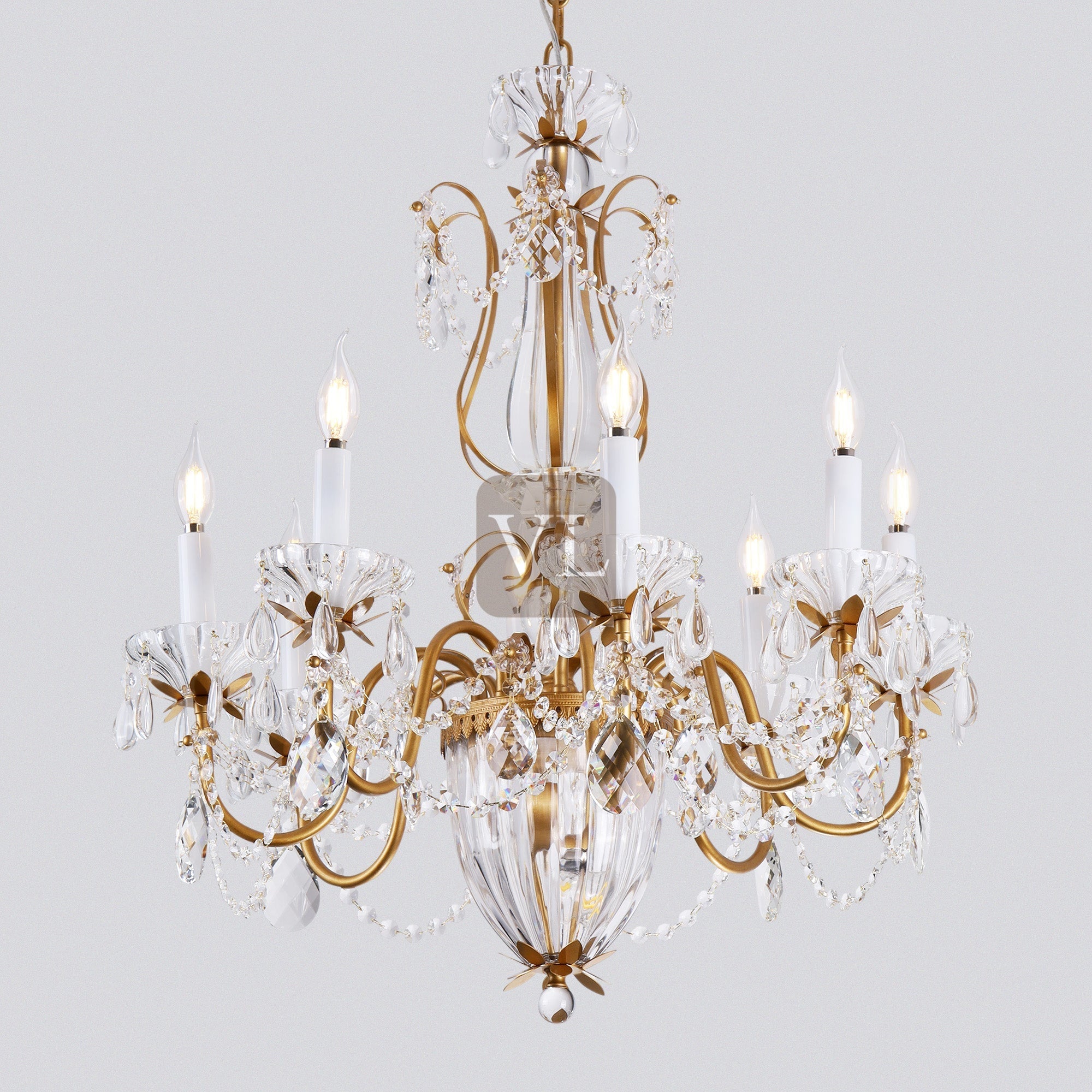 Victorian Crystal Chandelier