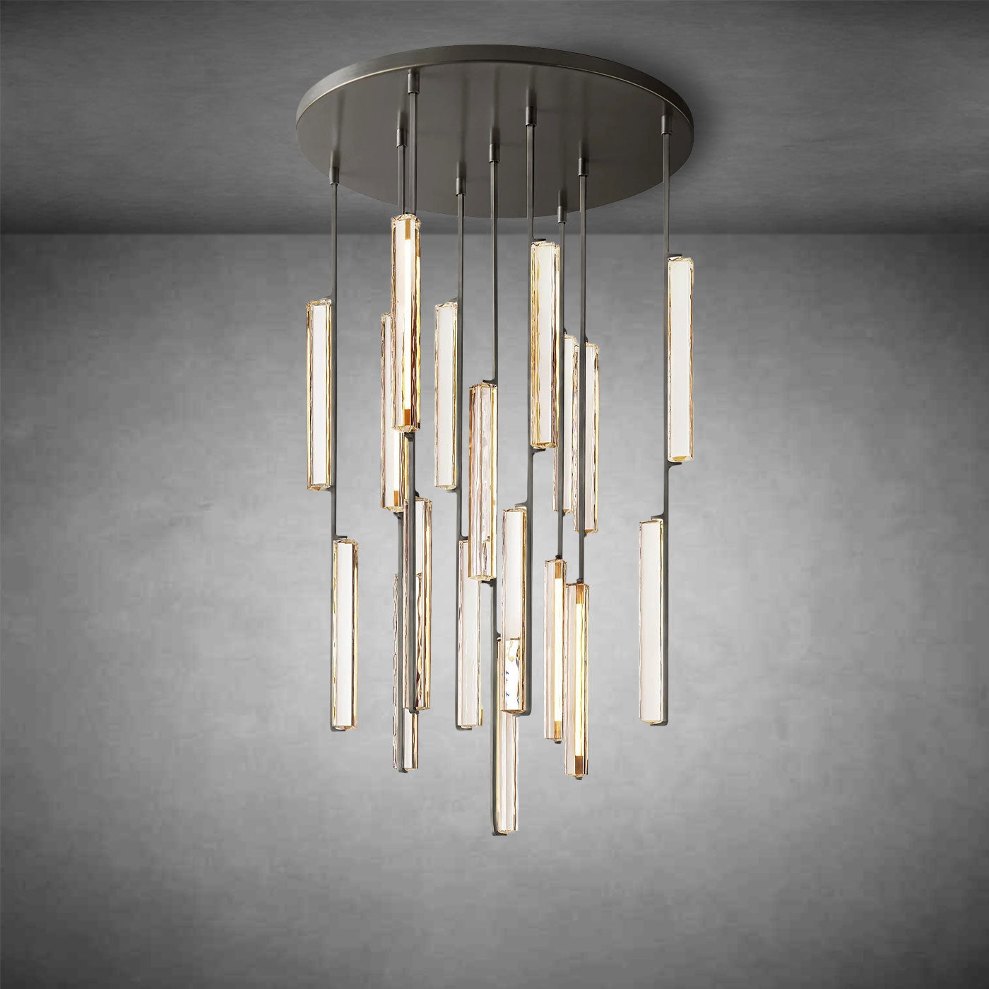 Aurivox Crystal Round Chandelier