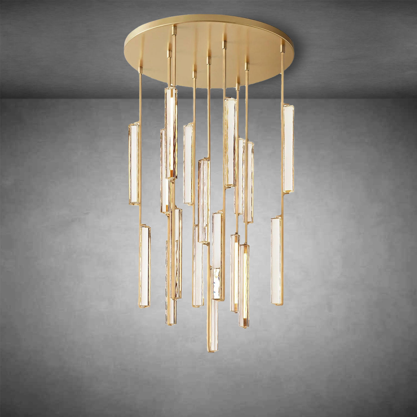 Aurivox Crystal Round Chandelier