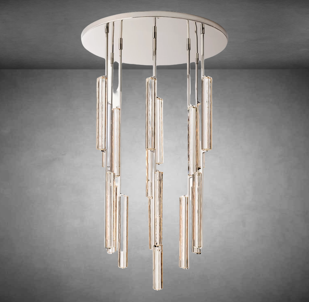 Aurivox Crystal Round Chandelier