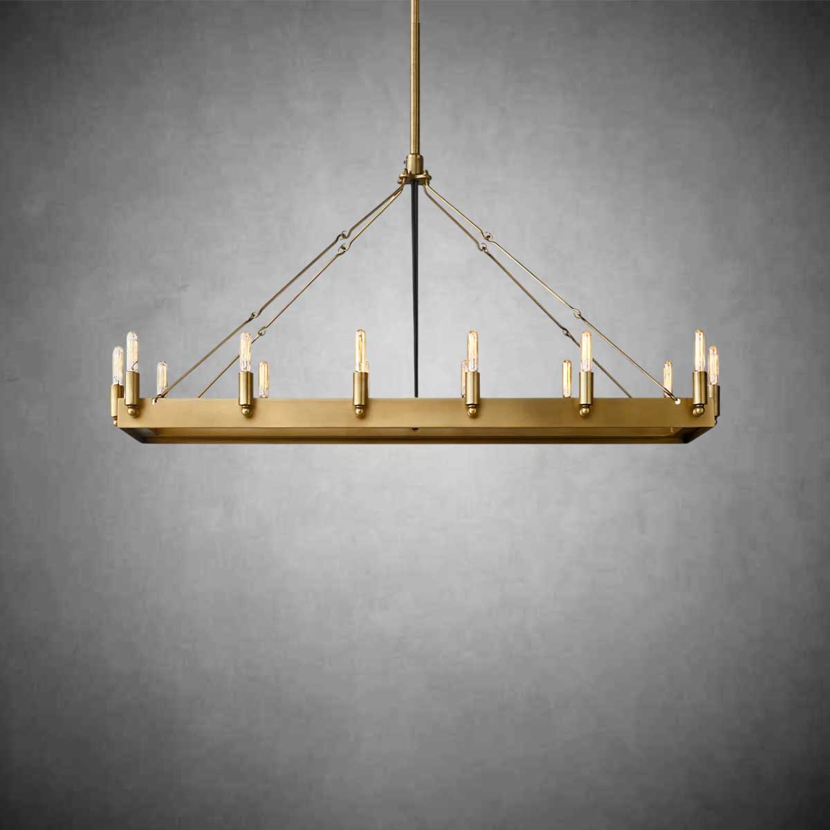 Coviro Rectangular Outdoor Chandelier