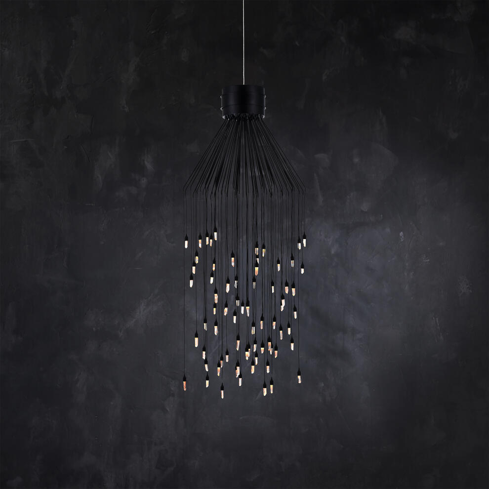Rock Crystal Rain Flushmount