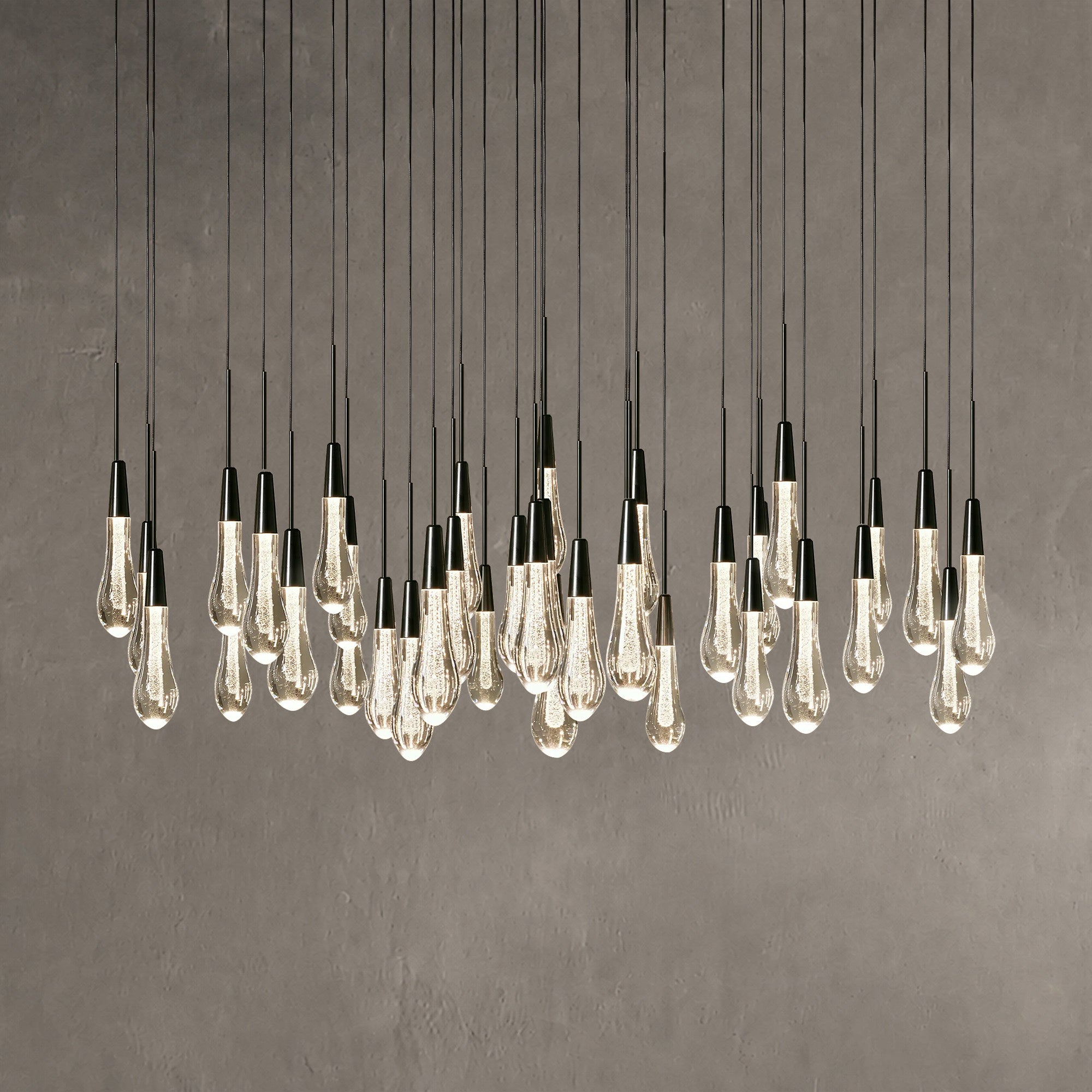 Soltaire Round Chandelier 17" 24" 36“ 58“