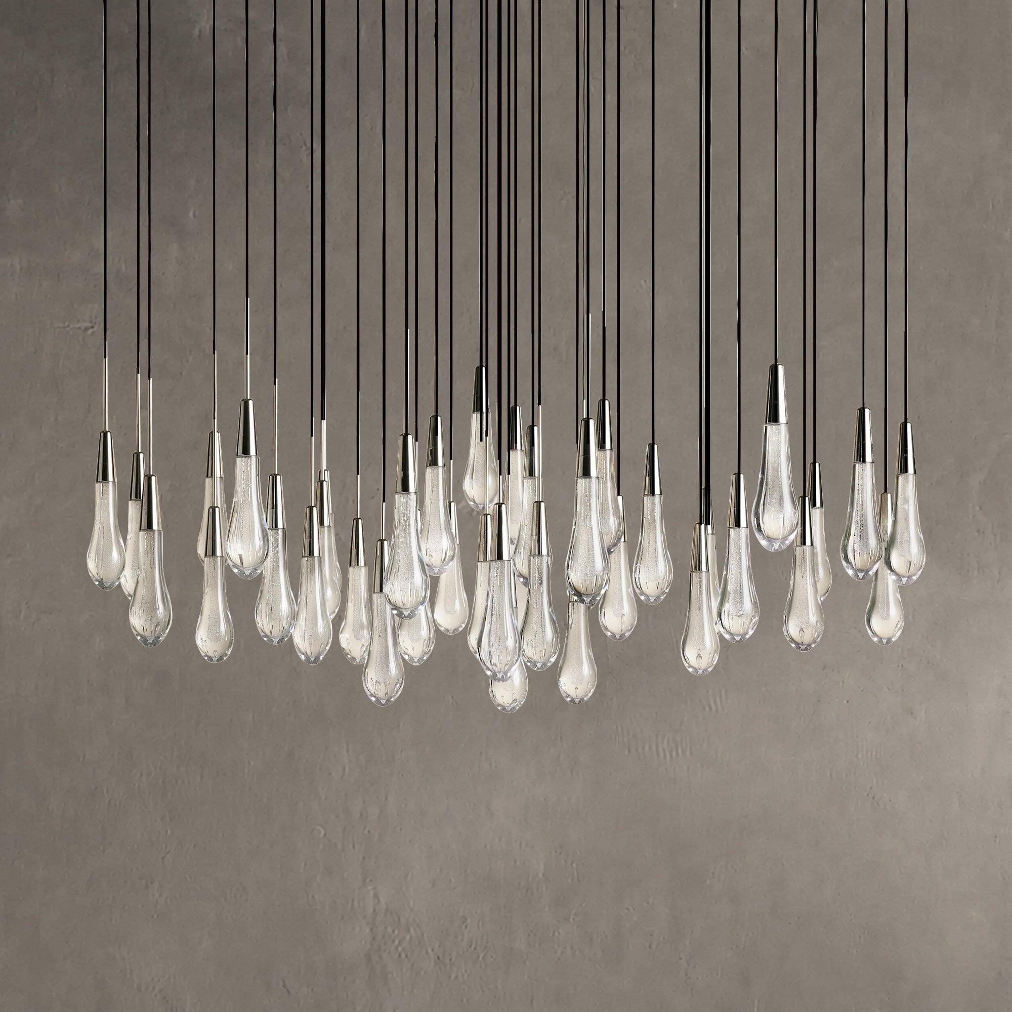 Soltaire Round Chandelier 17" 24" 36“ 58“