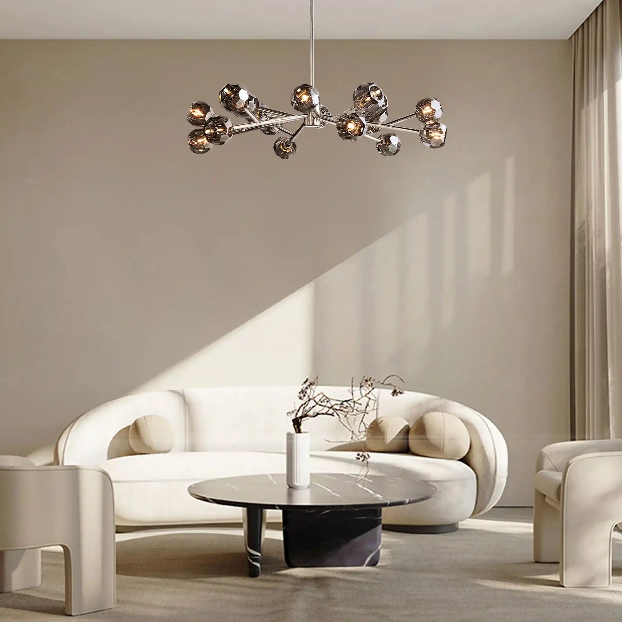 Bruma Crystal Ball Round Chandelier