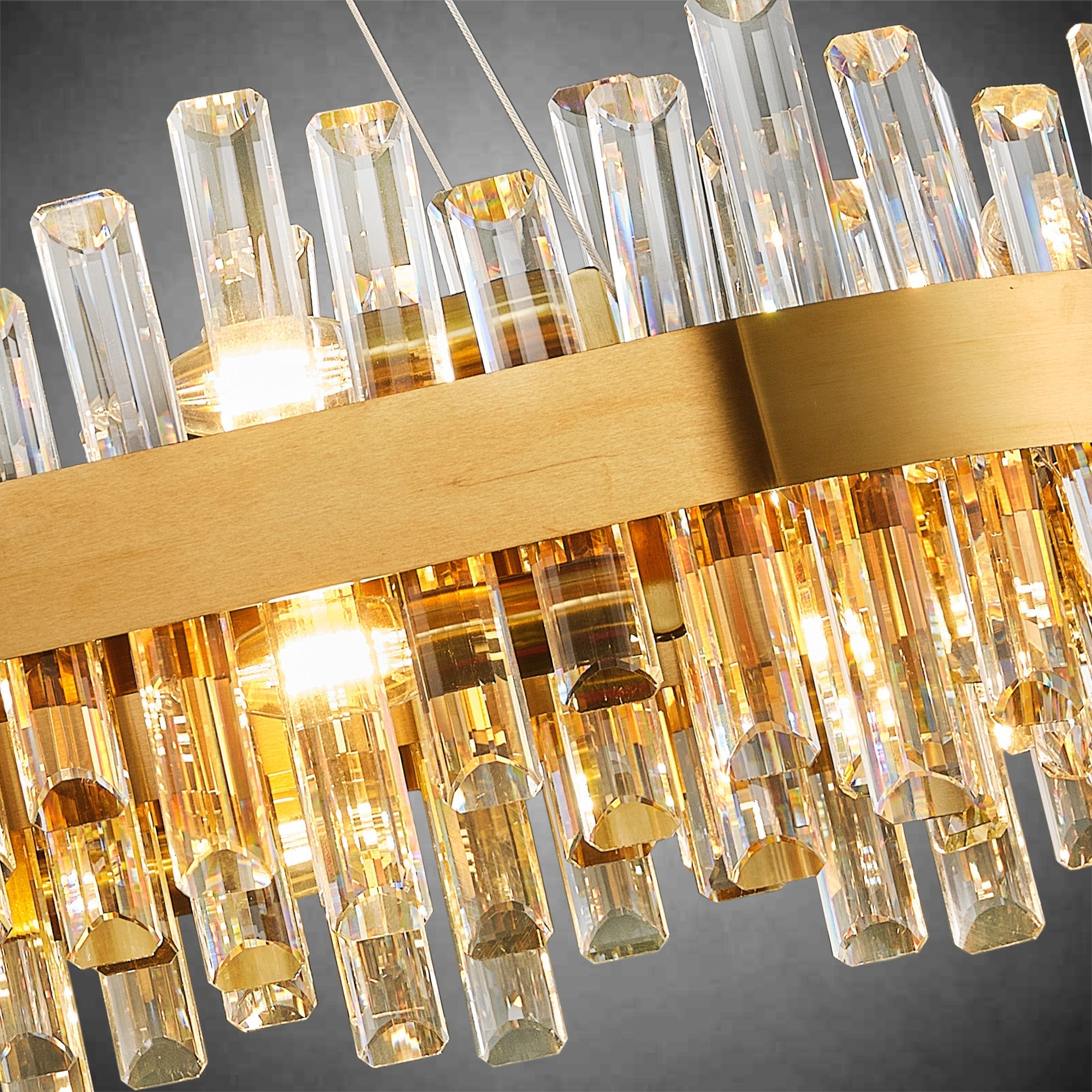 Modern Rectangular Crystal Chandeliers