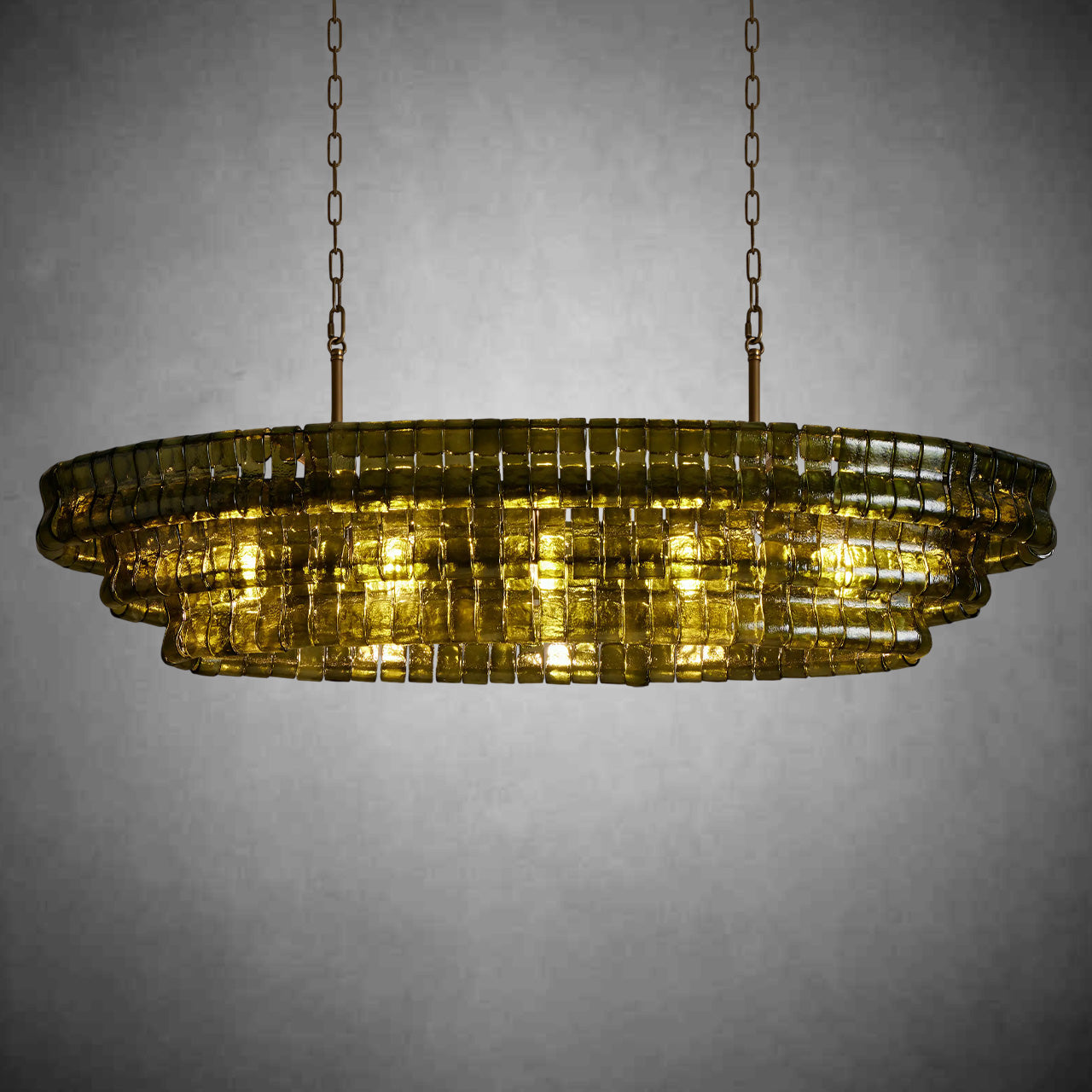 Ghiaccio Oval Chandelier