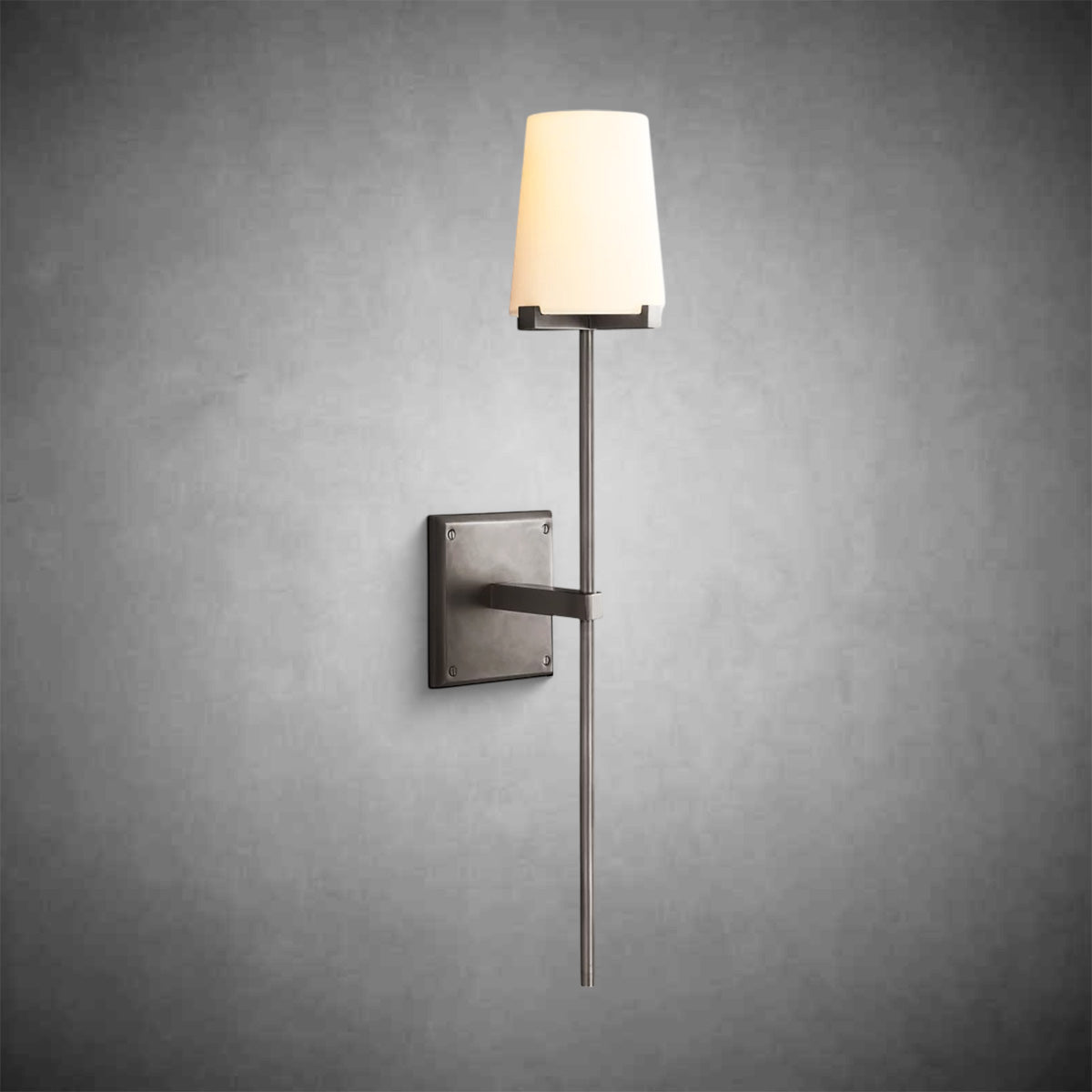 Paurielle Fabric Shade Torch Sconce