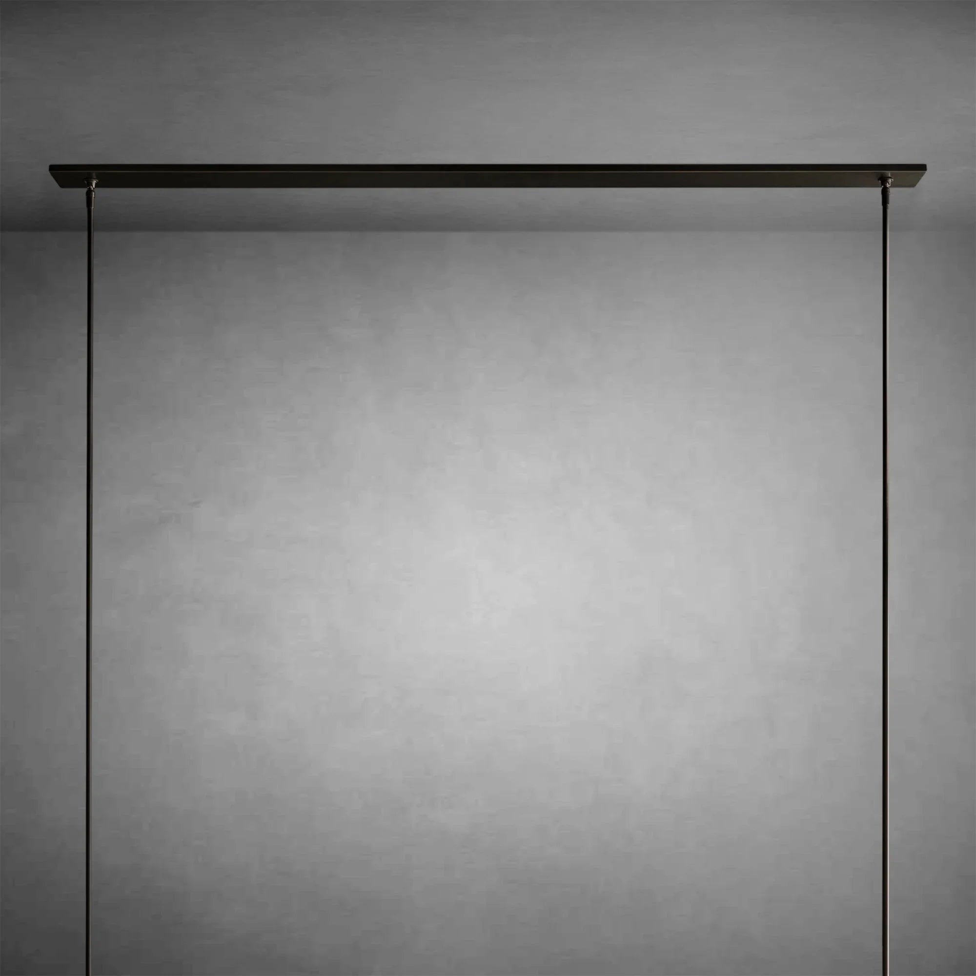 Ravel Linear Milk Glass Chandelier 59" Brass Finish